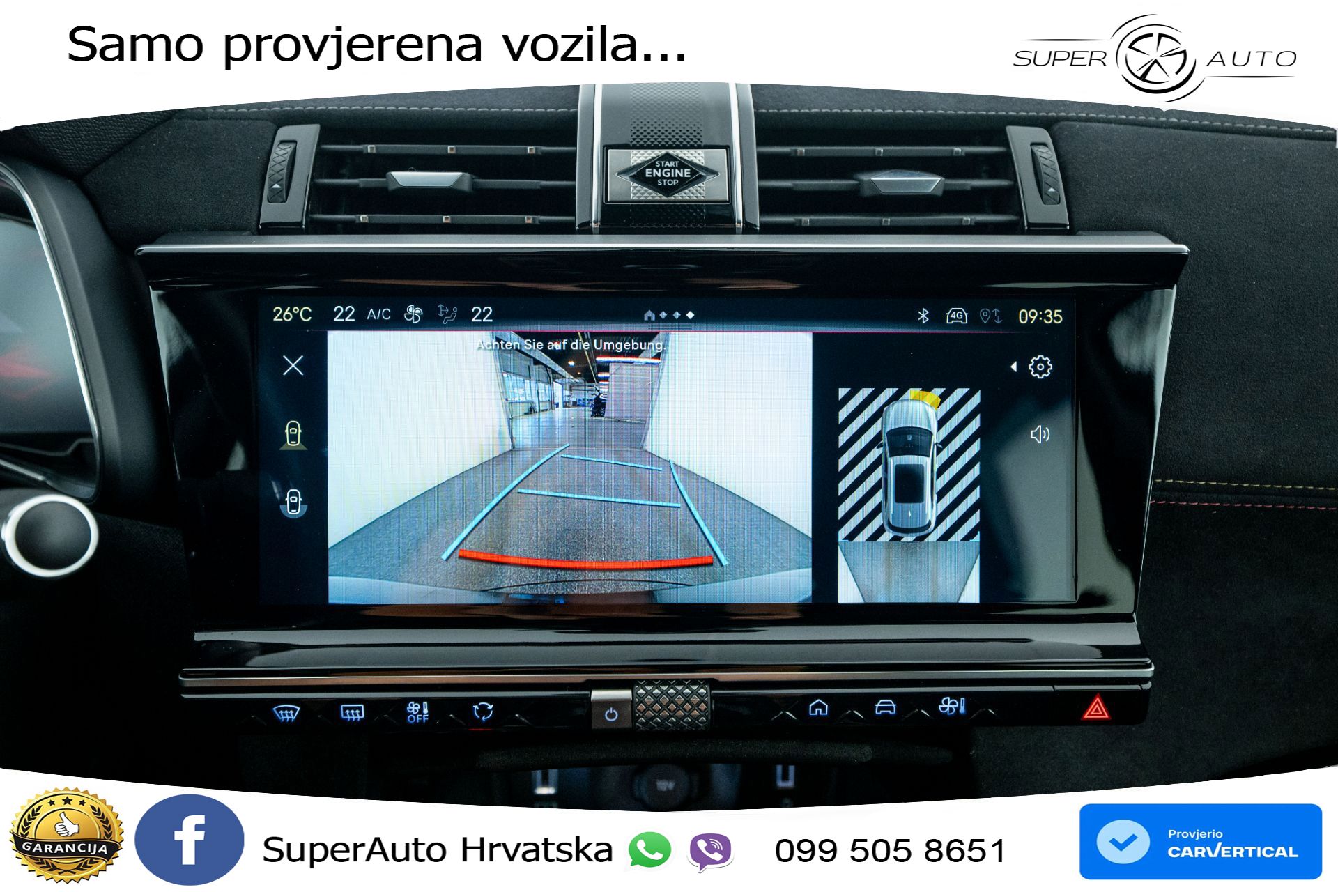 DS7 Crossback 1.5 BlueHDi Aut. Performance Line 131 KS, KAM+GR SJED+VIRT+NAVI