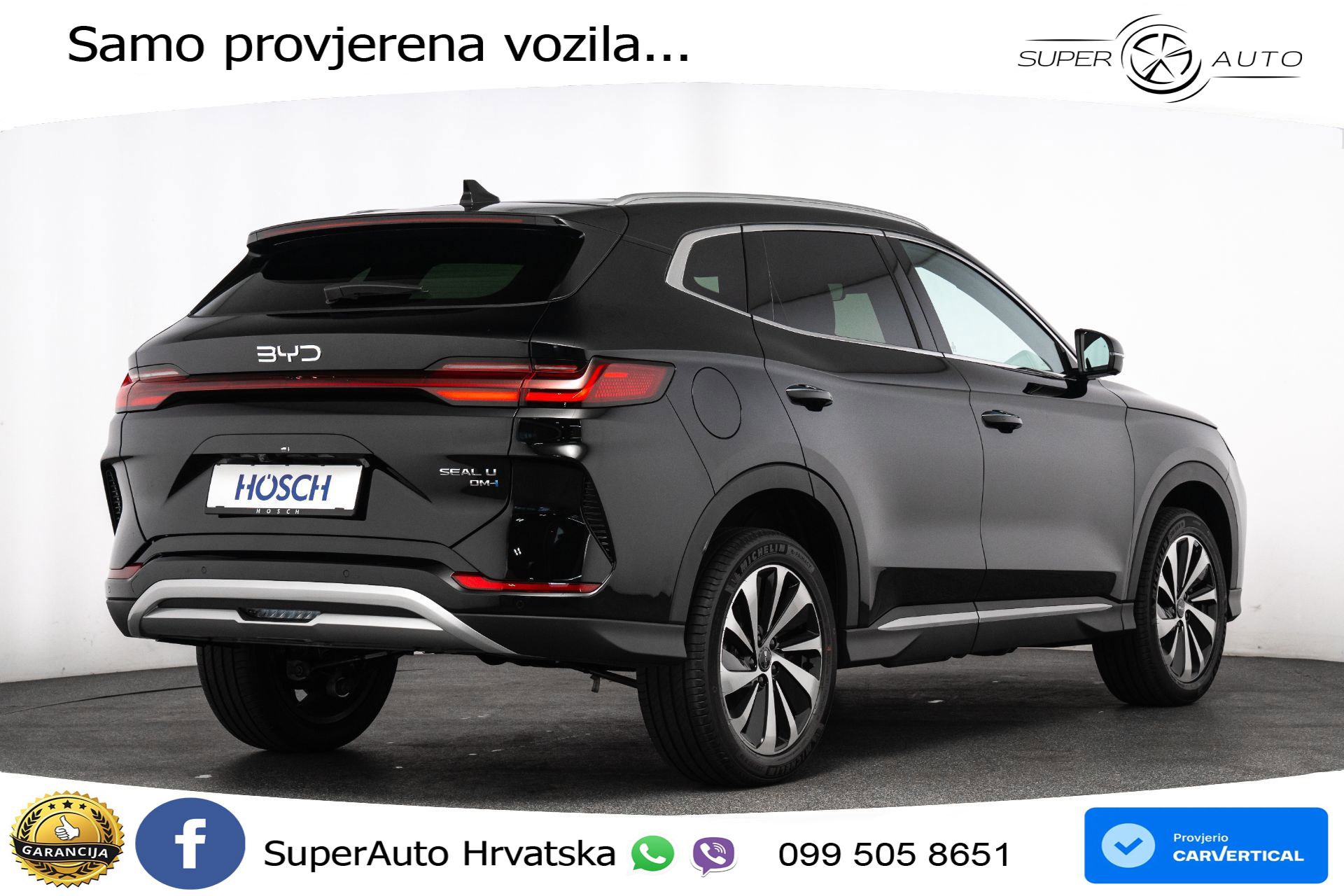 NOVO BYD Seal U DM-i 1.5L Aut. Boost 218 KS, ACC+360+GR SJED+PANO+HEAD+VIRT