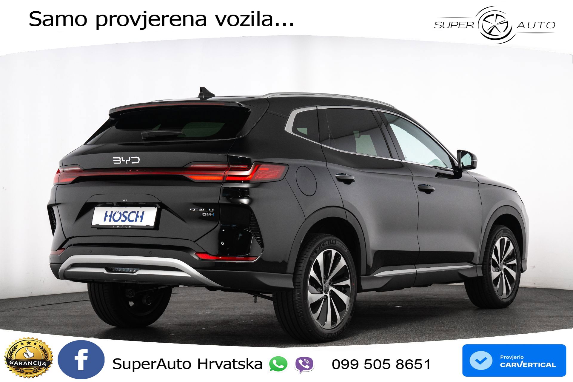 NOVO BYD Seal U DM-i 1.5L Aut. Boost 218 KS, ACC+360+GR SJED+PANO+HEAD+VIRT
