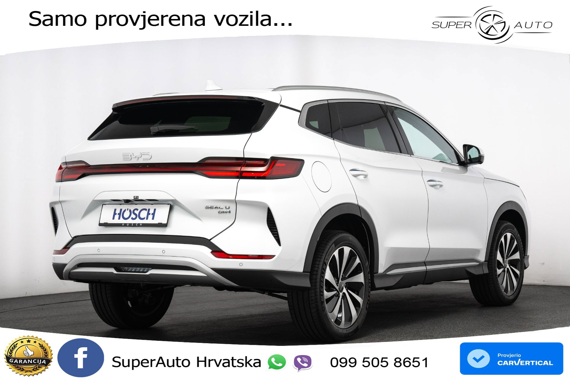 NOVO BYD Seal U DM-i 1.5L Aut. Boost 218 KS, ACC+360+GR SJED+PANO+HEAD+VIRT