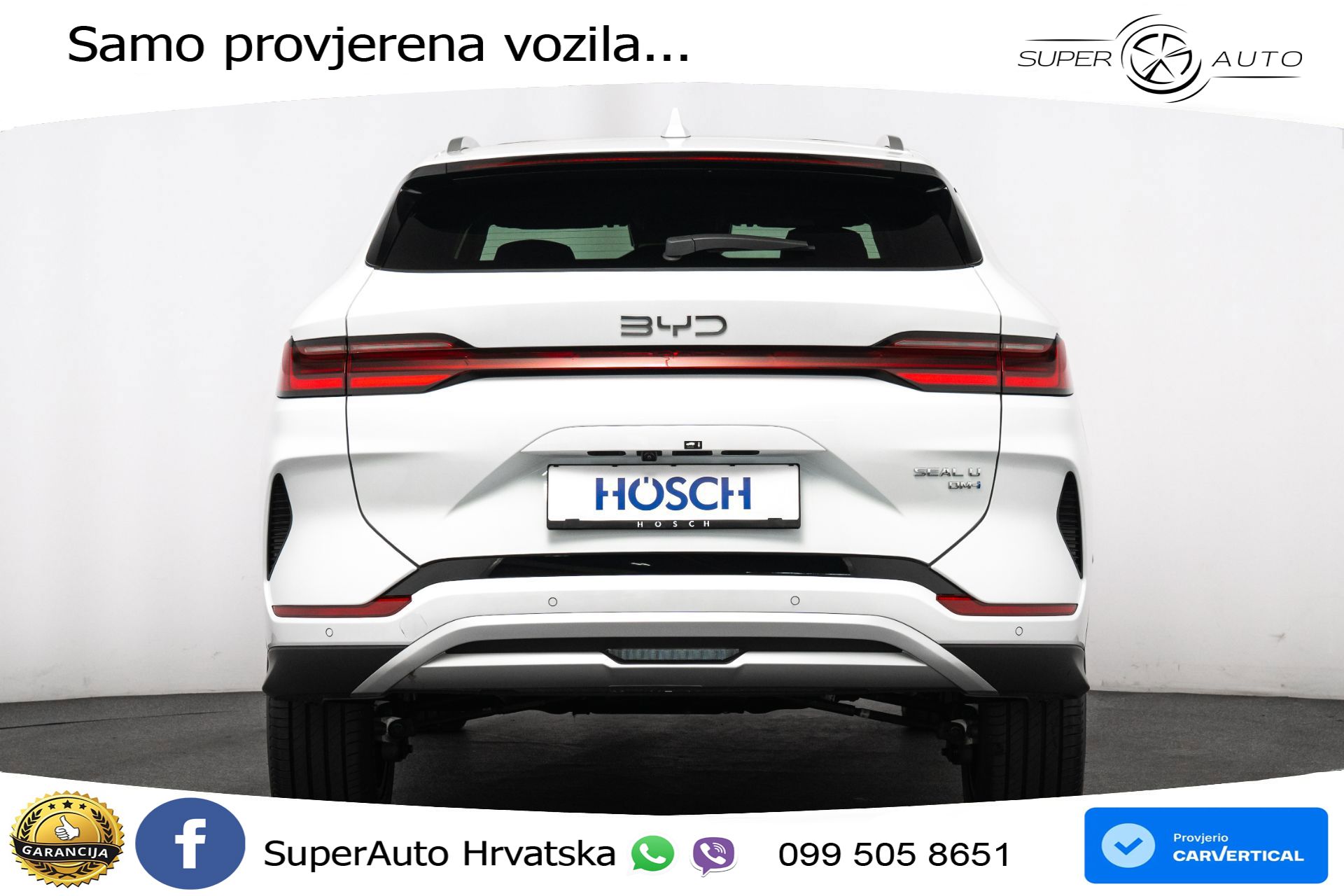 NOVO BYD Seal U DM-i 1.5L Aut. Boost 218 KS, ACC+360+GR SJED+PANO+HEAD+VIRT
