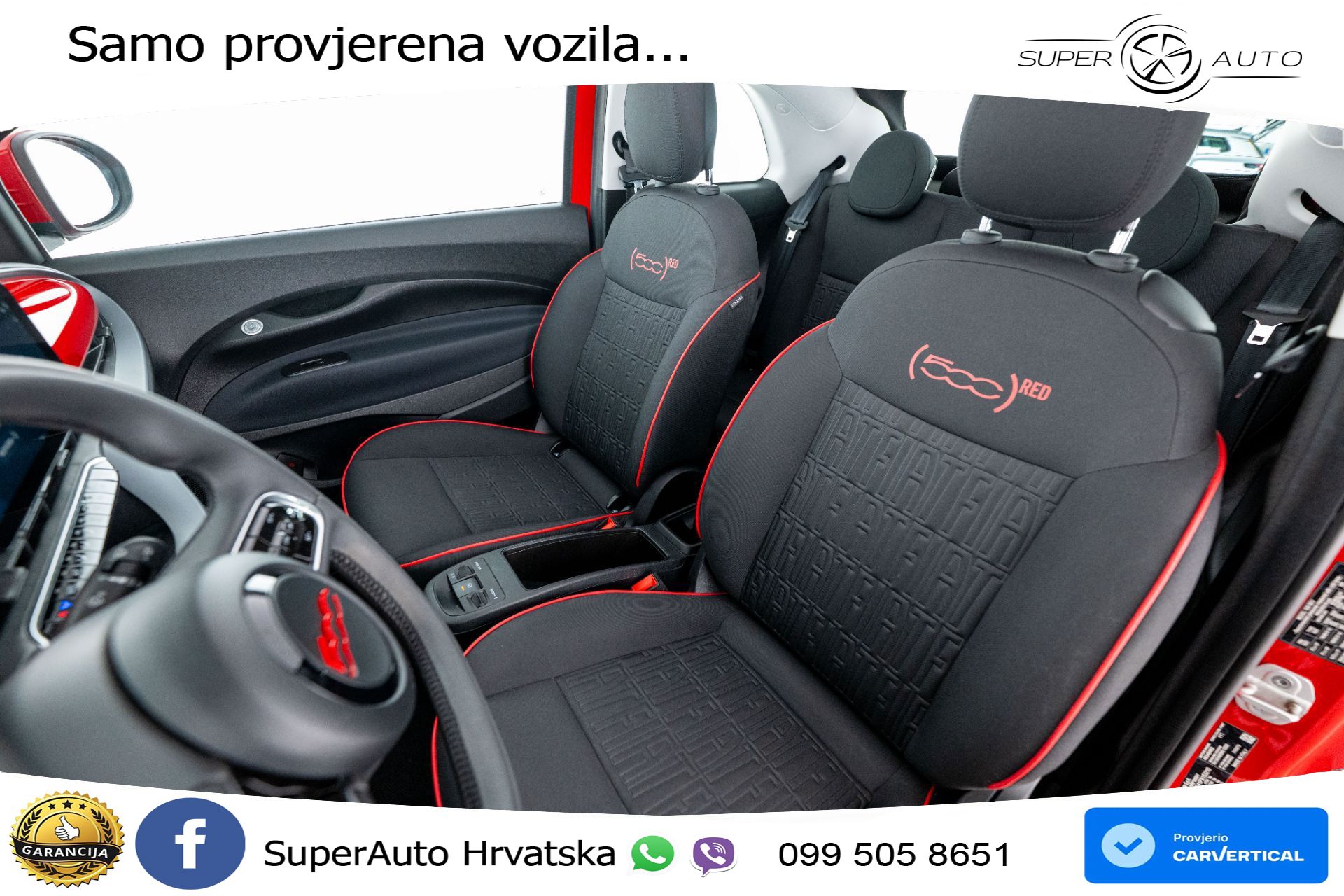 Fiat 500e 42 kWh Cabrio 118 KS, KAM+GR SJED+VIRT+NAVI