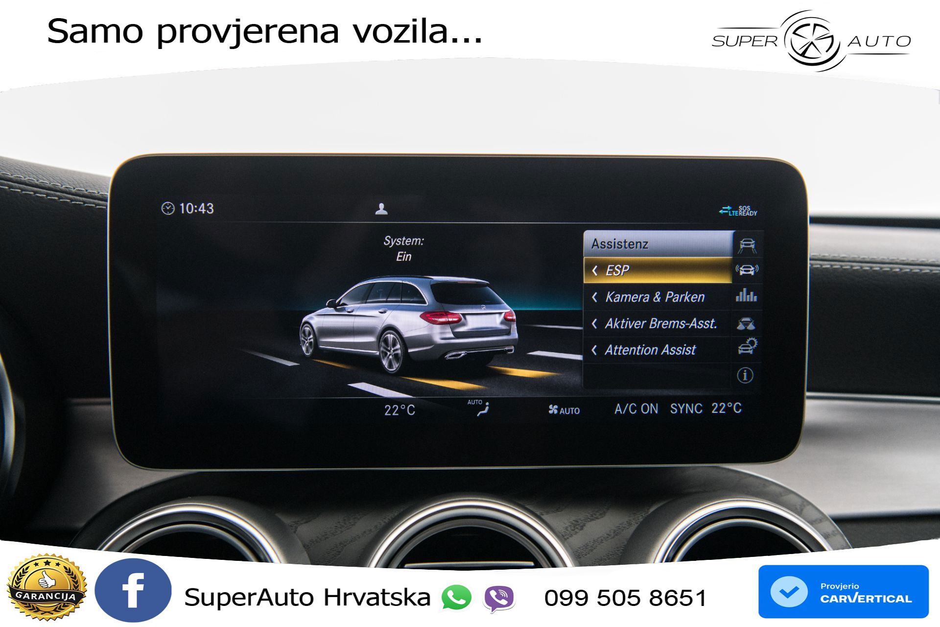 Mercedes C 220d T Aut. AMG 194 KS, ACC+KAM+GR SJED+VIRT+NAVI