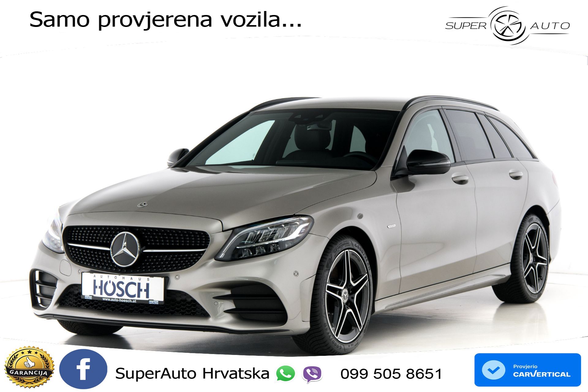 Mercedes C 220d T Aut. AMG 194 KS, ACC+KAM+GR SJED+VIRT+NAVI