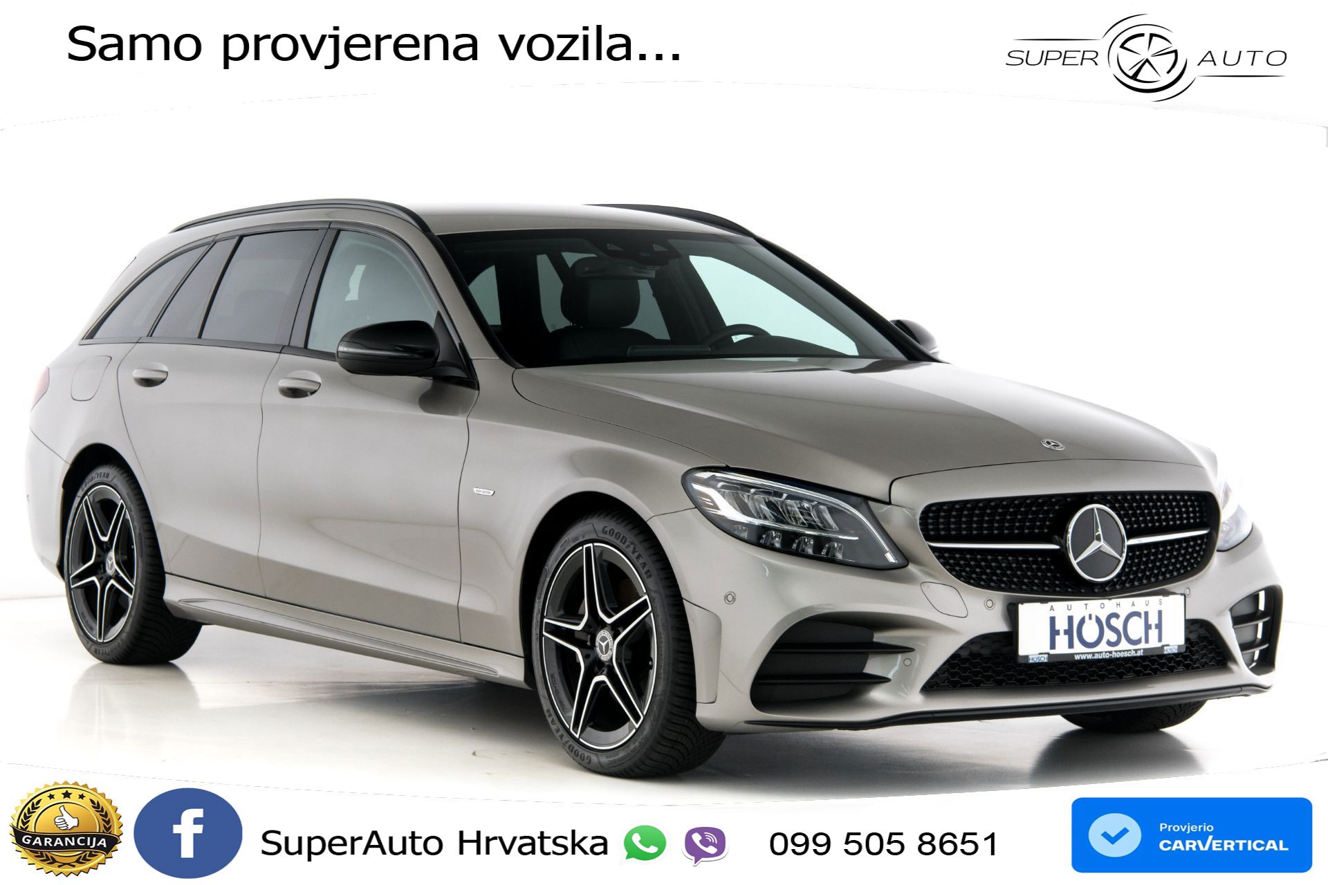 Mercedes C 220d T Aut. AMG 194 KS, ACC+KAM+GR SJED+VIRT+NAVI