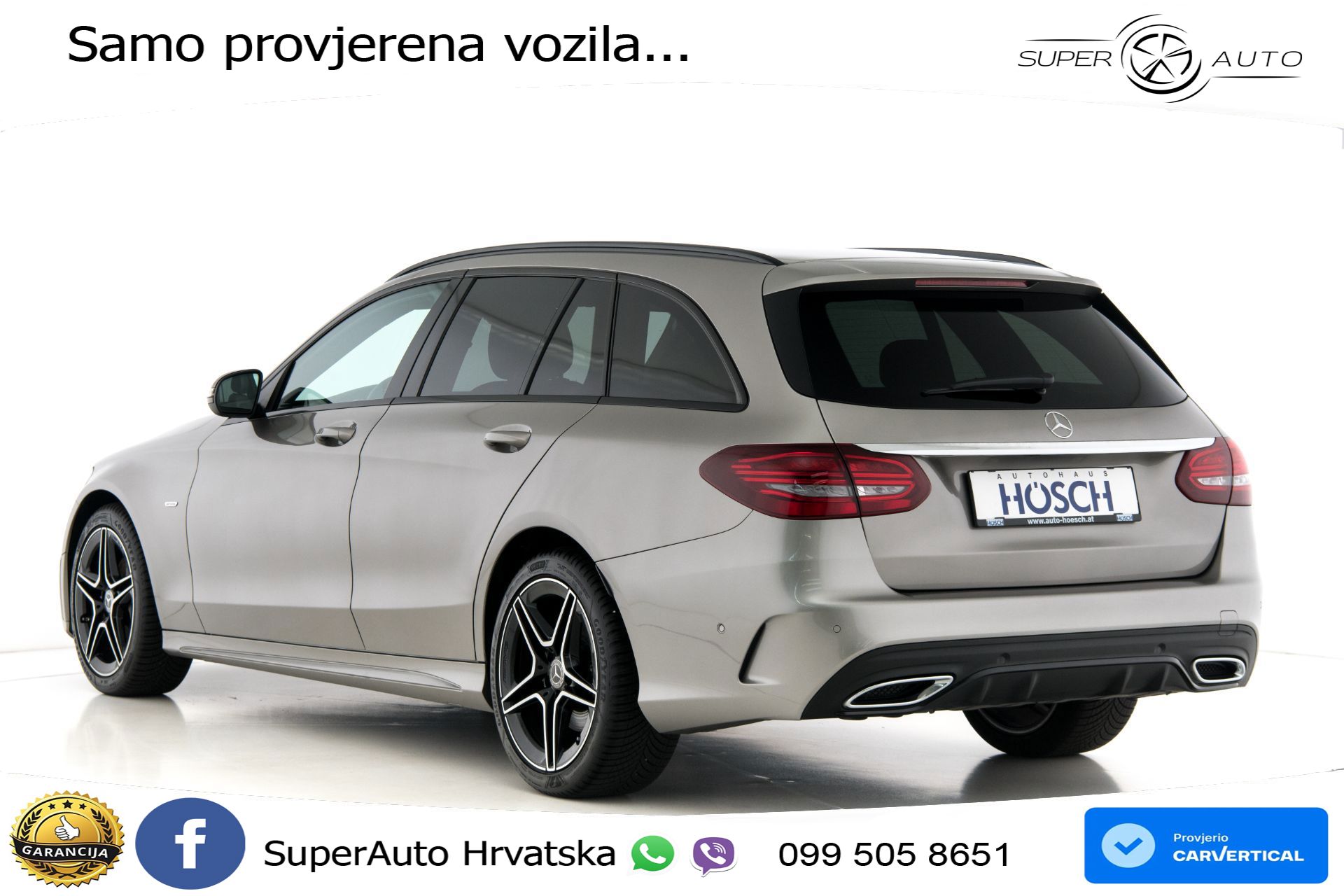 Mercedes C 220d T Aut. AMG 194 KS, ACC+KAM+GR SJED+VIRT+NAVI