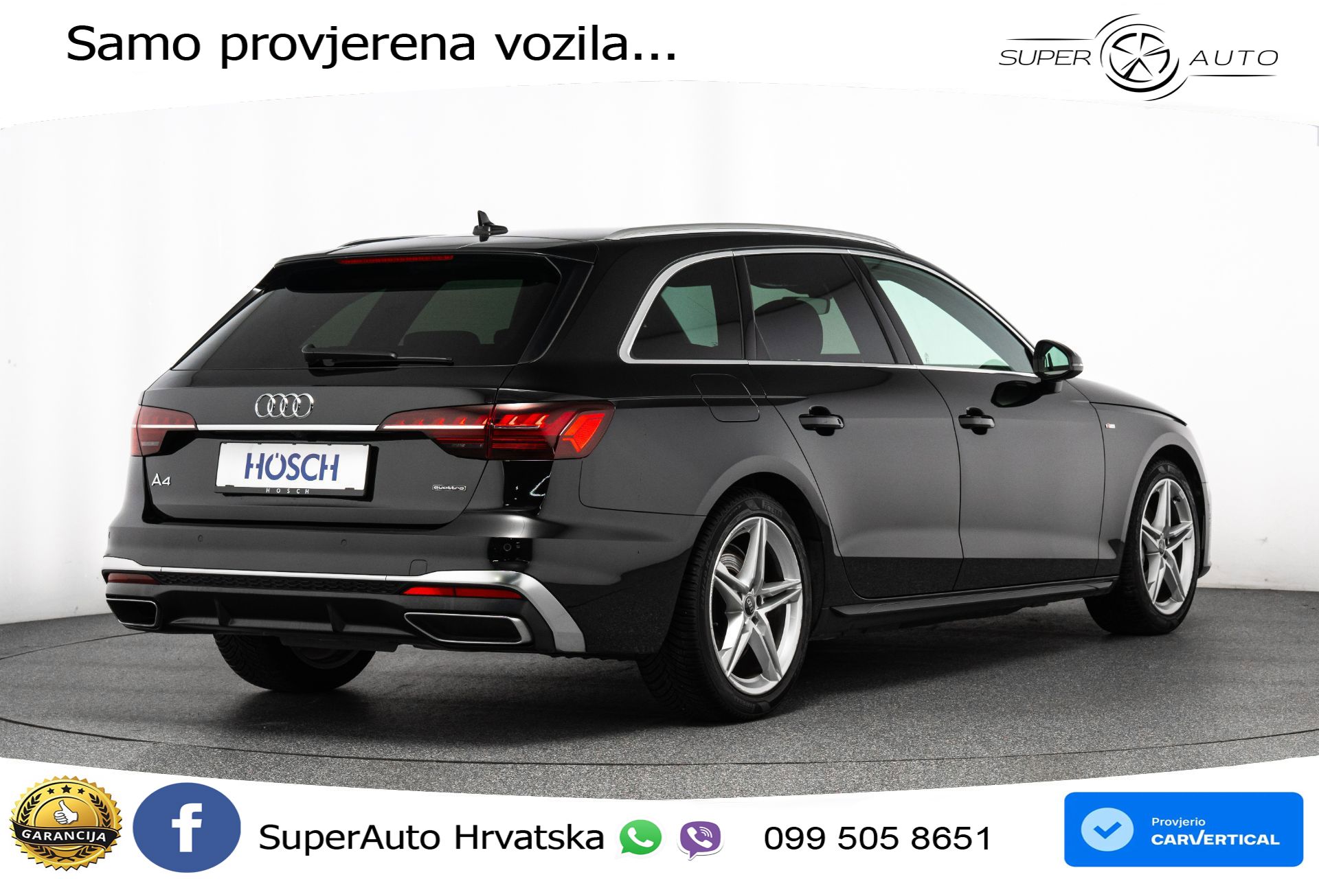 Audi A4 Avant 40 TDI quattro S tronic 2x S line 204 KS, ACC+KAM+VIRT+NAVI