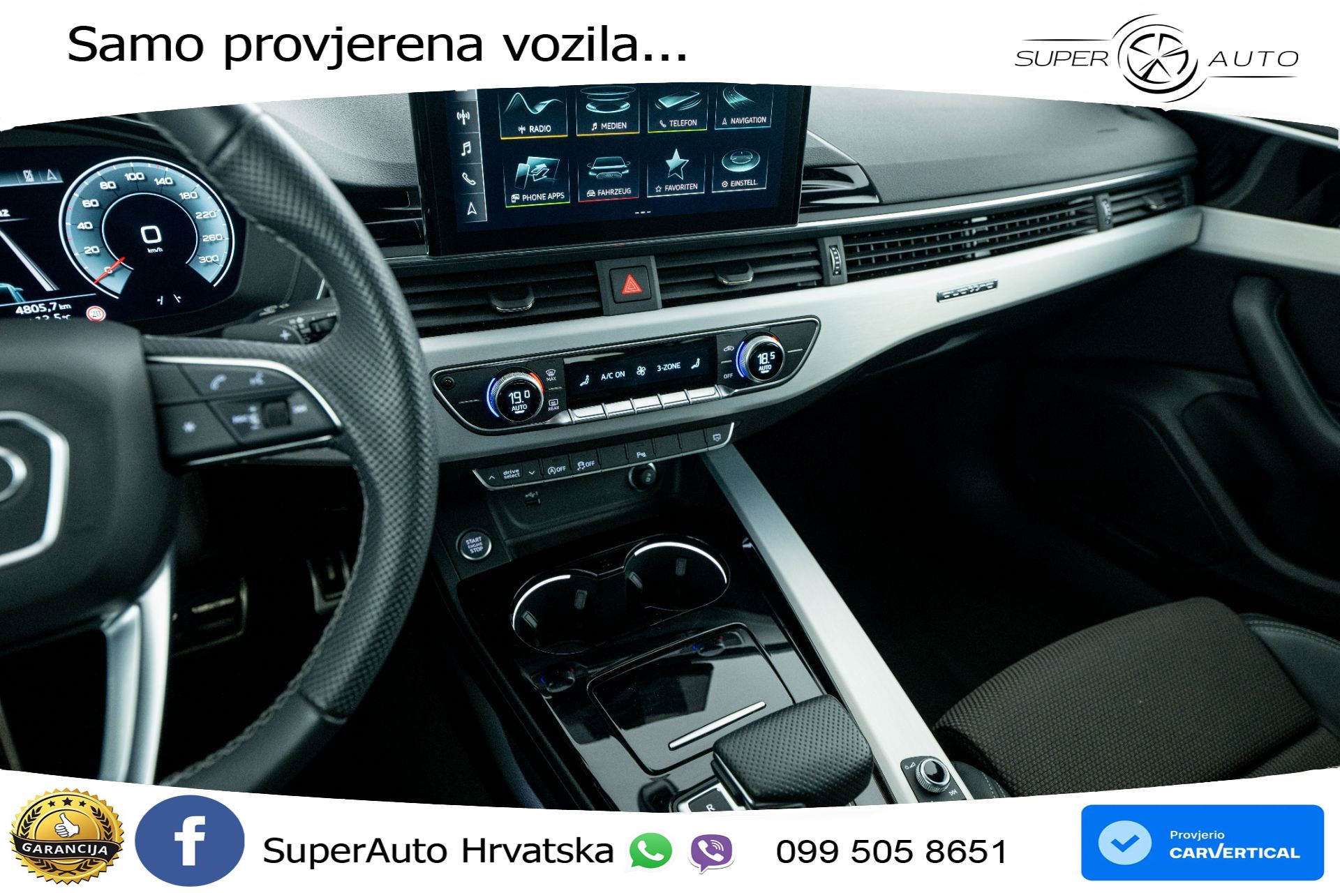 Audi A4 Avant 40 TDI quattro S tronic 2x S line 204 KS, ACC+KAM+VIRT+NAVI