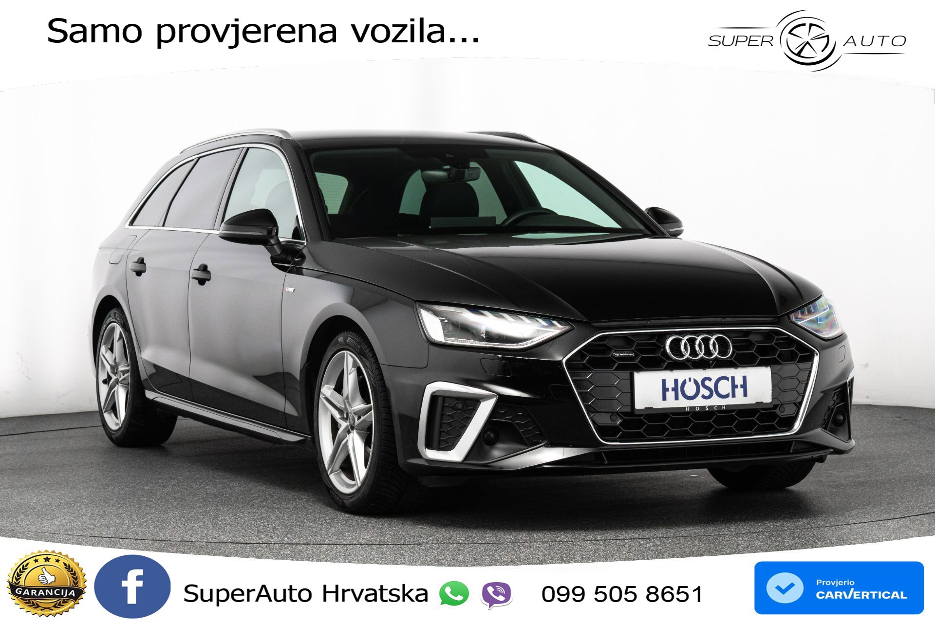 Audi A4 Avant 40 TDI quattro S tronic 2x S line 204 KS, ACC+KAM+VIRT+NAVI
