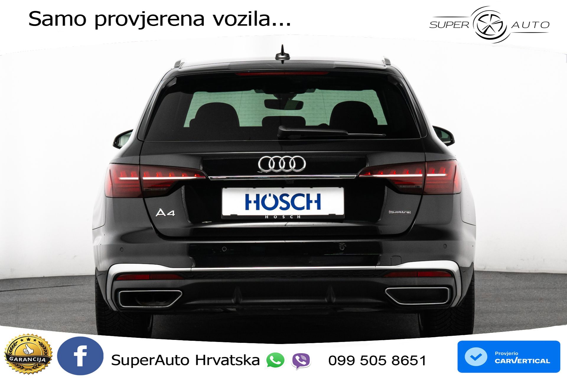 Audi A4 Avant 40 TDI quattro S tronic 2x S line 204 KS, ACC+KAM+VIRT+NAVI