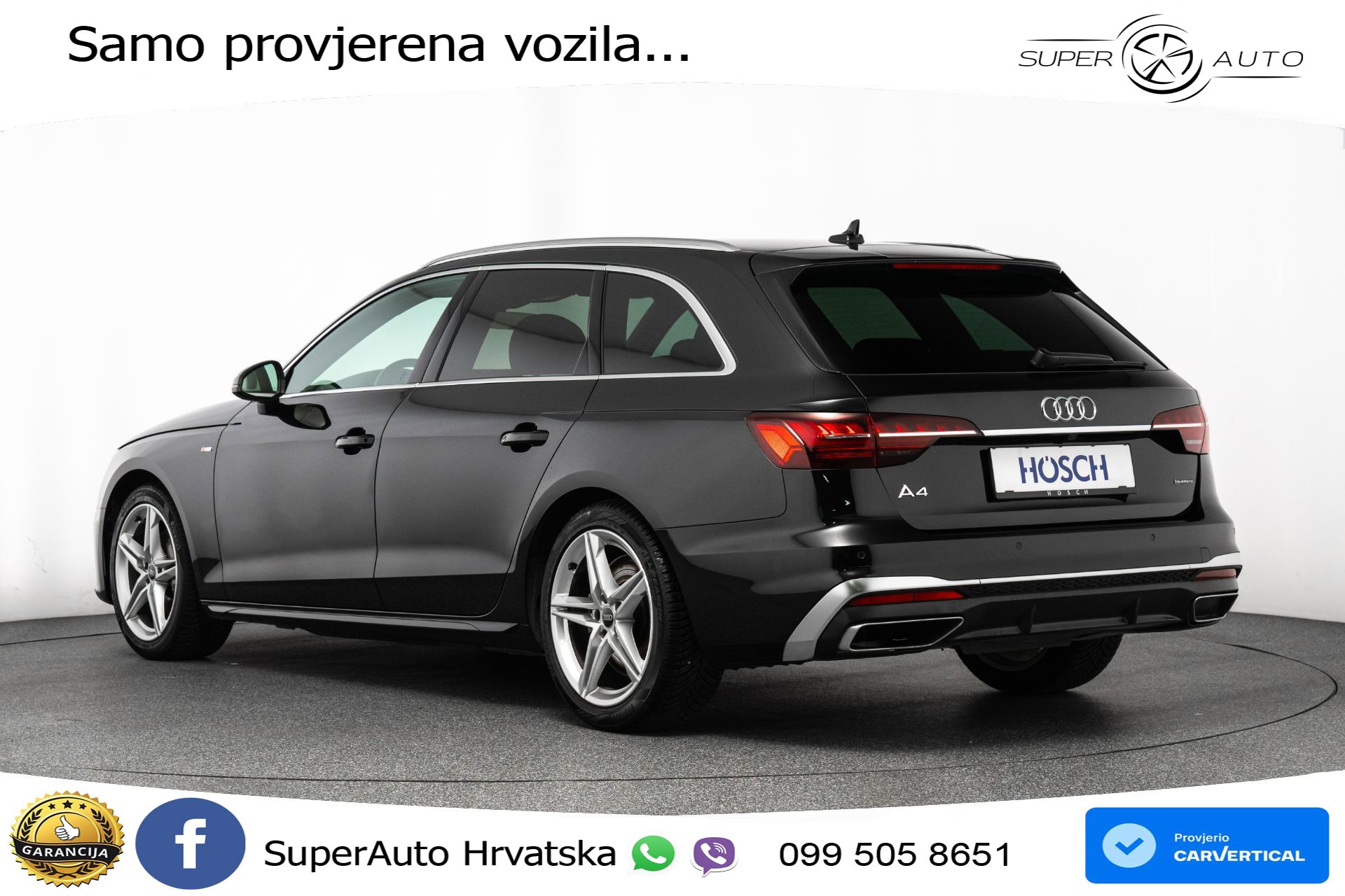 Audi A4 Avant 40 TDI quattro S tronic 2x S line 204 KS, ACC+KAM+VIRT+NAVI