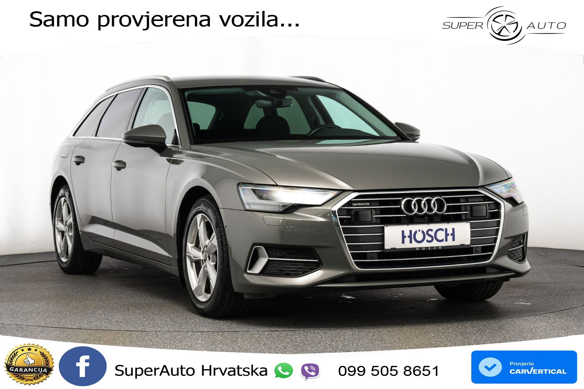 Audi A6 Avant 40 TDI quattro S tronic Sport 204 KS, LED+ACC+GR SJED+KAM+VIRT+PDC