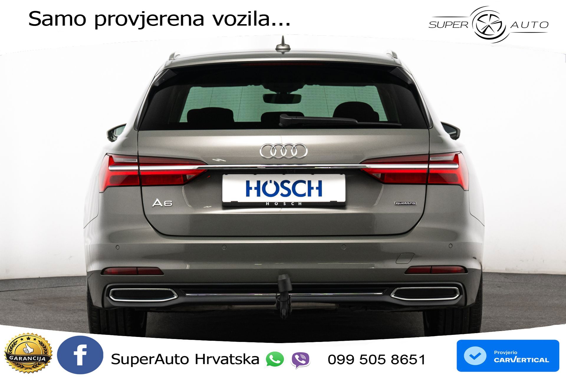 Audi A6 Avant 40 TDI quattro S tronic Sport 204 KS, LED+ACC+GR SJED+KAM+VIRT+PDC