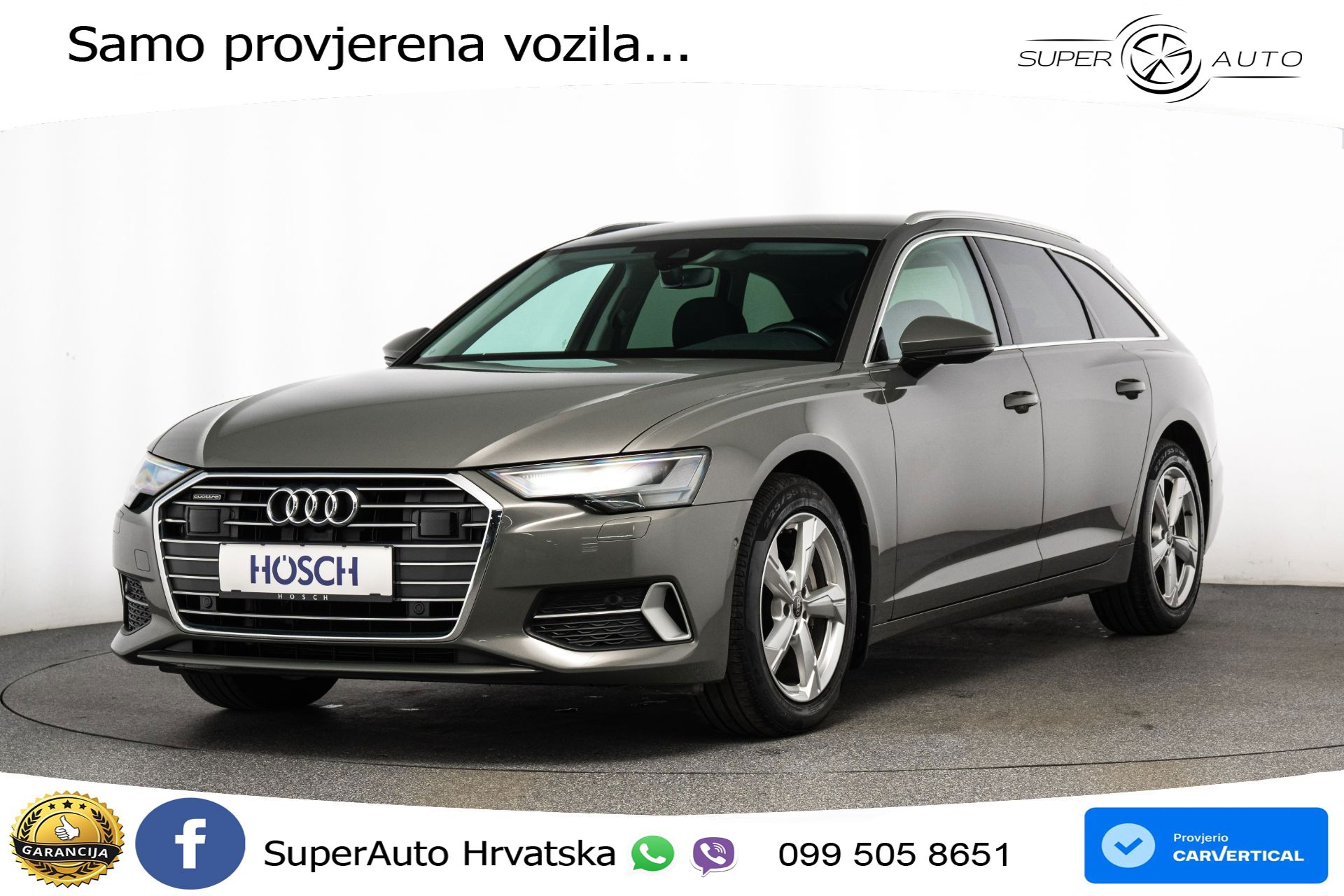 Audi A6 Avant 40 TDI quattro S tronic Sport 204 KS, LED+ACC+GR SJED+KAM+VIRT+PDC