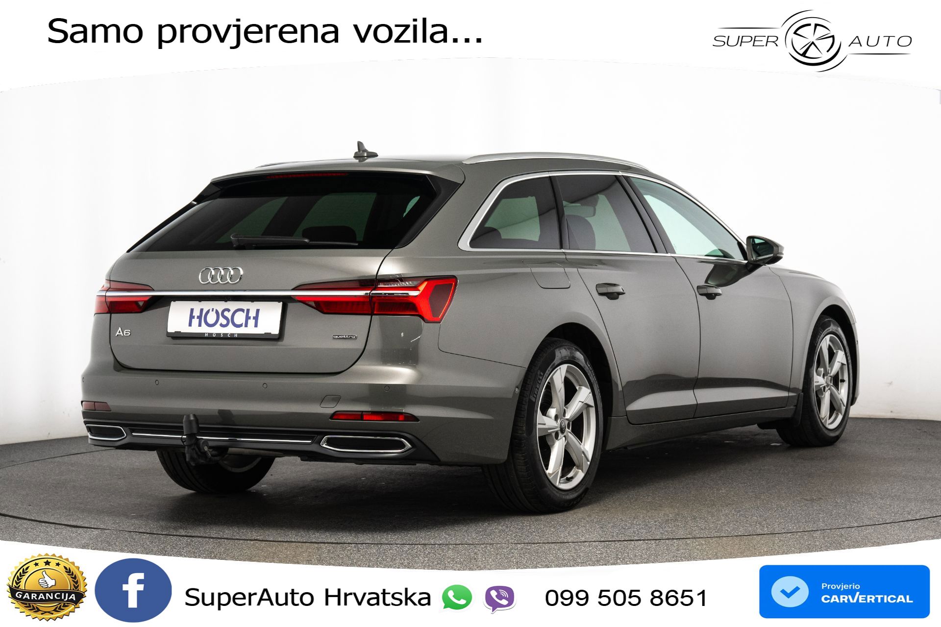 Audi A6 Avant 40 TDI quattro S tronic Sport 204 KS, LED+ACC+GR SJED+KAM+VIRT+PDC