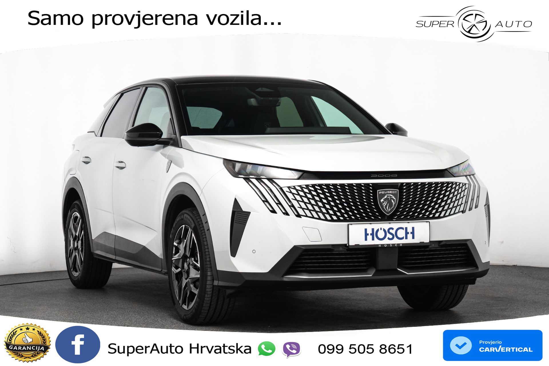 Peugeot 3008 SUV 1.2 Aut. GT 145 KS, ACC+KAM+GR SJED+VIRT+NAVI