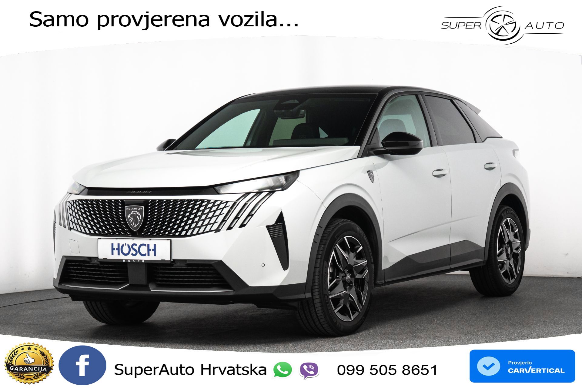 Peugeot 3008 SUV 1.2 Aut. GT 145 KS, ACC+KAM+GR SJED+VIRT+NAVI