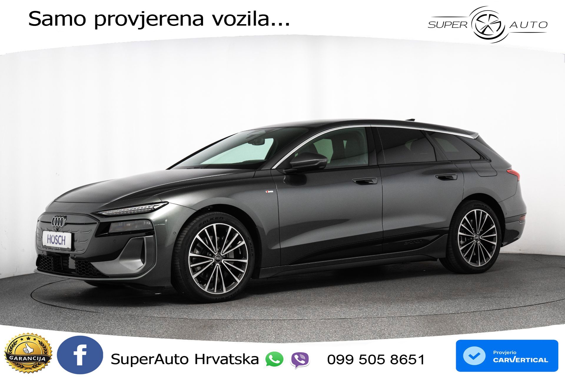Audi A6 Avant e-tron performance 100 kWh 2xS line 381 KS, MATRIX+ACC+GR SJED+360