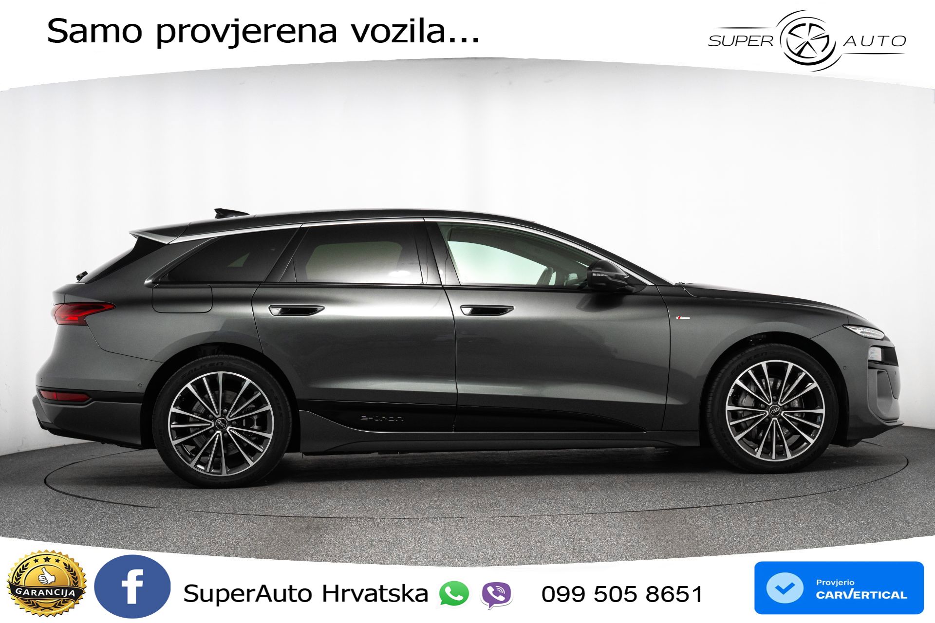 Audi A6 Avant e-tron performance 100 kWh 2xS line 381 KS, MATRIX+ACC+GR SJED+360