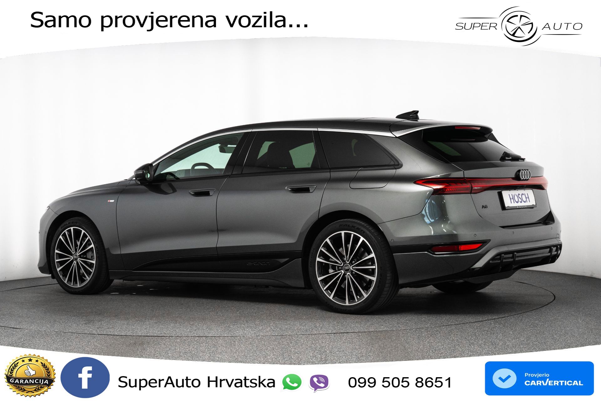 Audi A6 Avant e-tron performance 100 kWh 2xS line 381 KS, MATRIX+ACC+GR SJED+360