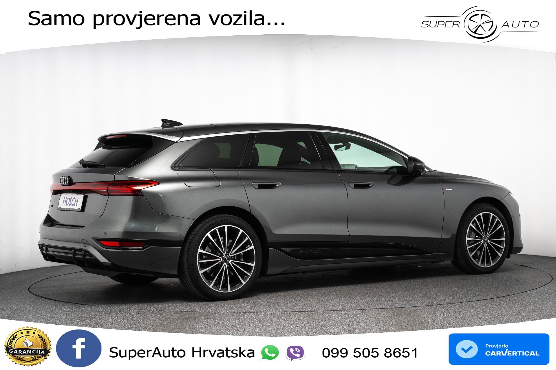 Audi A6 Avant e-tron performance 100 kWh 2xS line 381 KS, MATRIX+ACC+GR SJED+360
