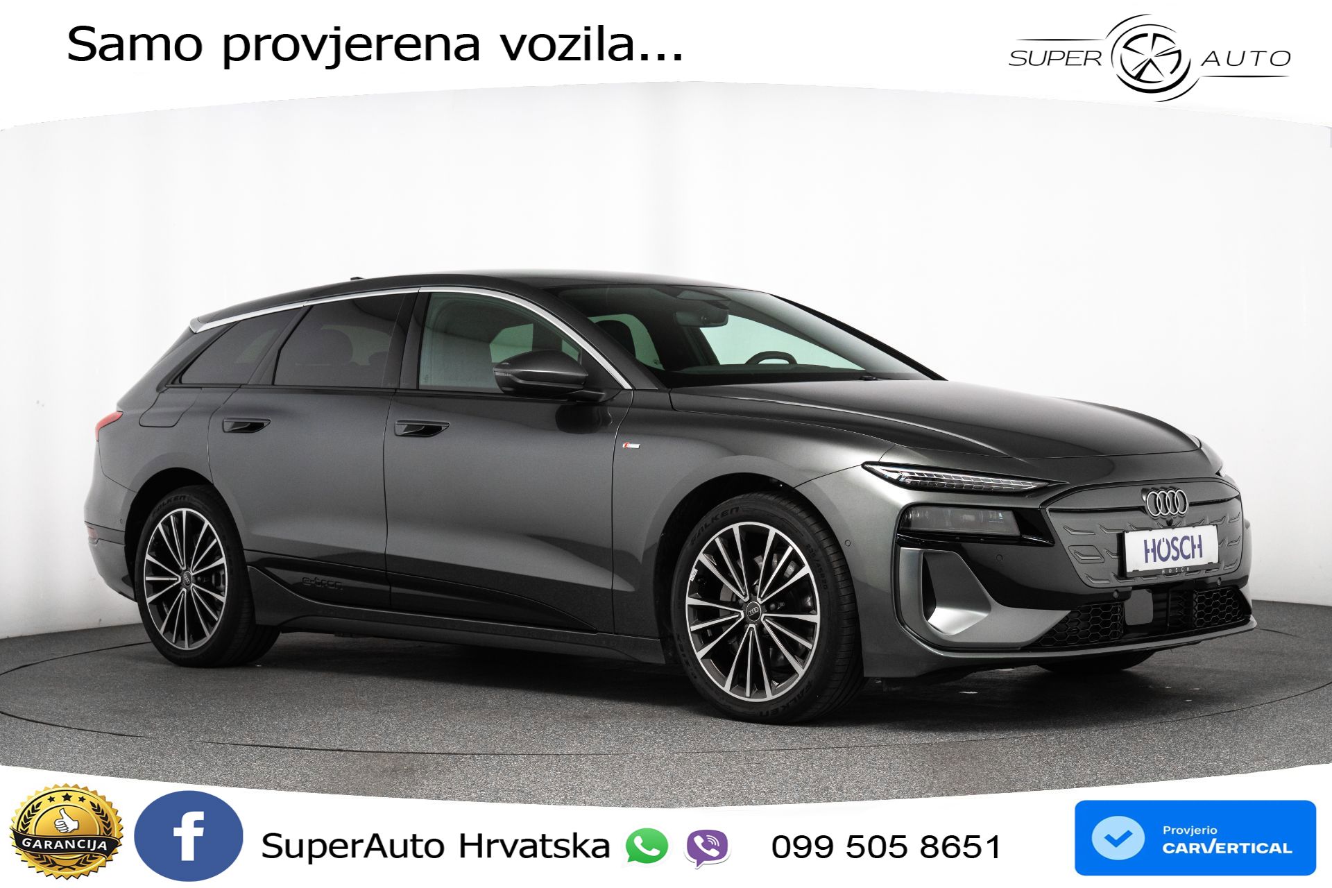 Audi A6 Avant e-tron performance 100 kWh 2xS line 381 KS, MATRIX+ACC+GR SJED+360