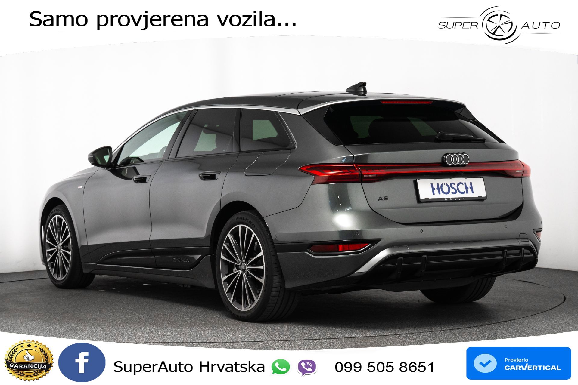 Audi A6 Avant e-tron performance 100 kWh 2xS line 381 KS, MATRIX+ACC+GR SJED+360