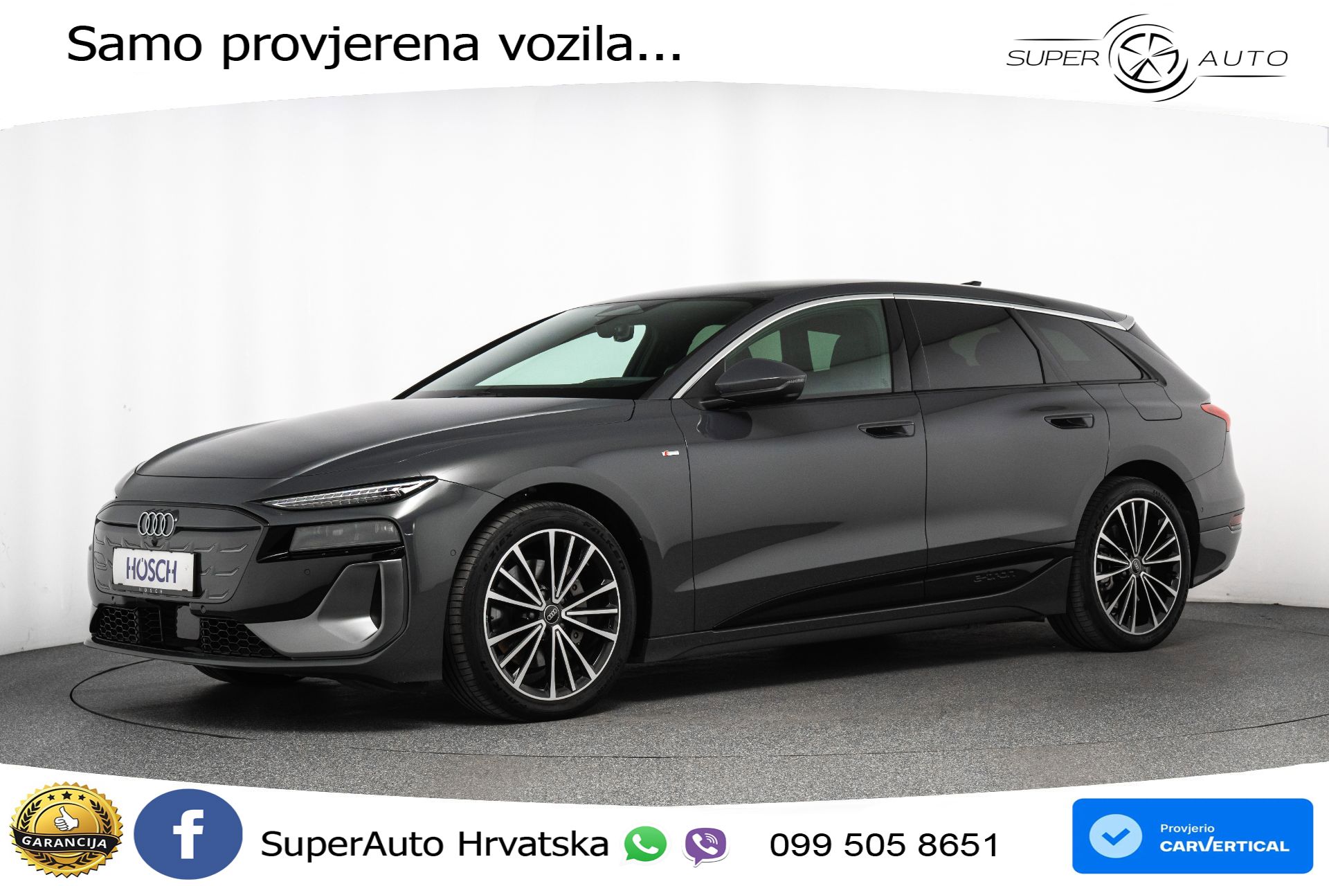 Audi A6 Avant e-tron performance 100 kWh 2xS line 367 KS, MATRIX+GR SJED+360+ACC