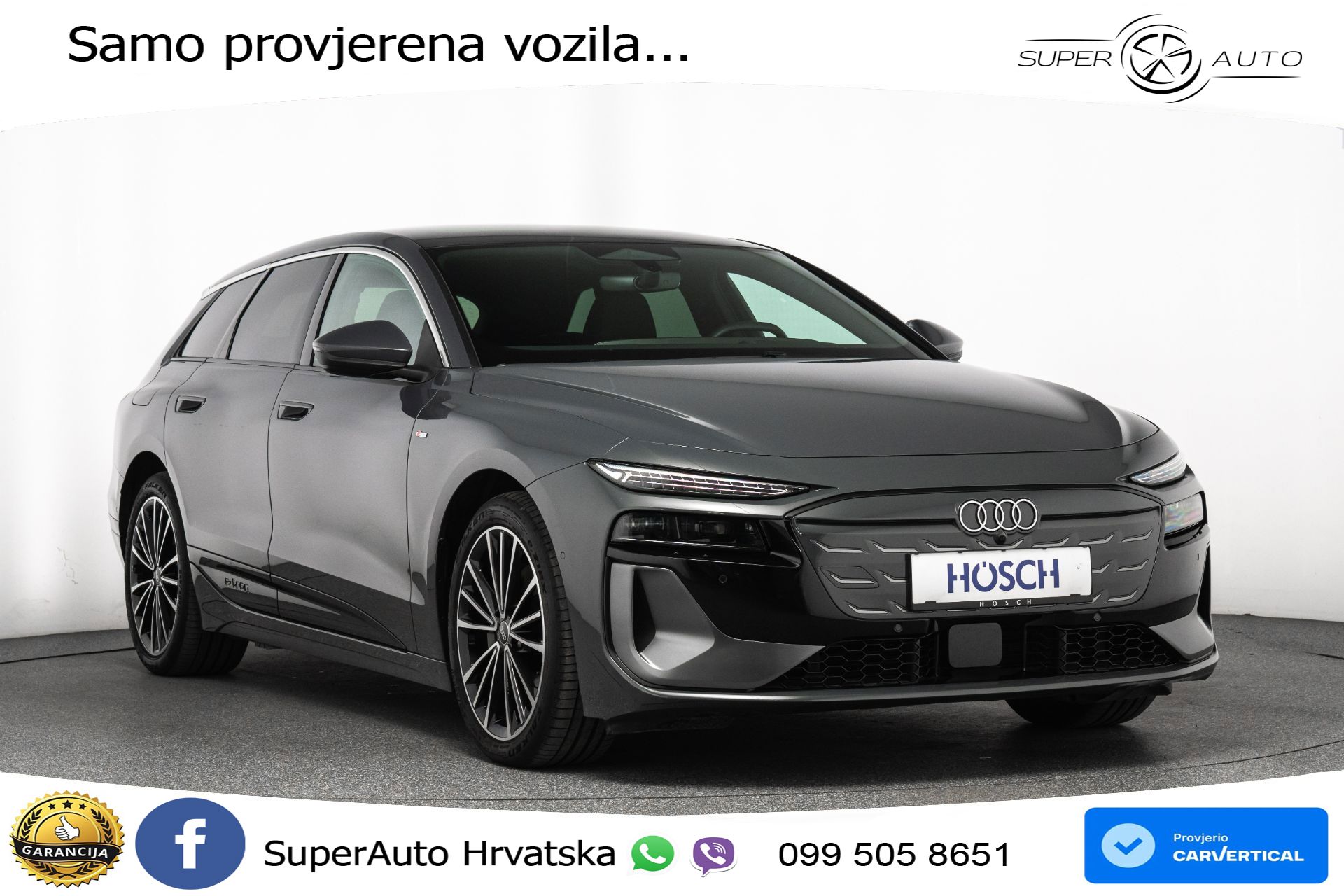 Audi A6 Avant e-tron performance 100 kWh 2xS line 367 KS, MATRIX+GR SJED+360+ACC