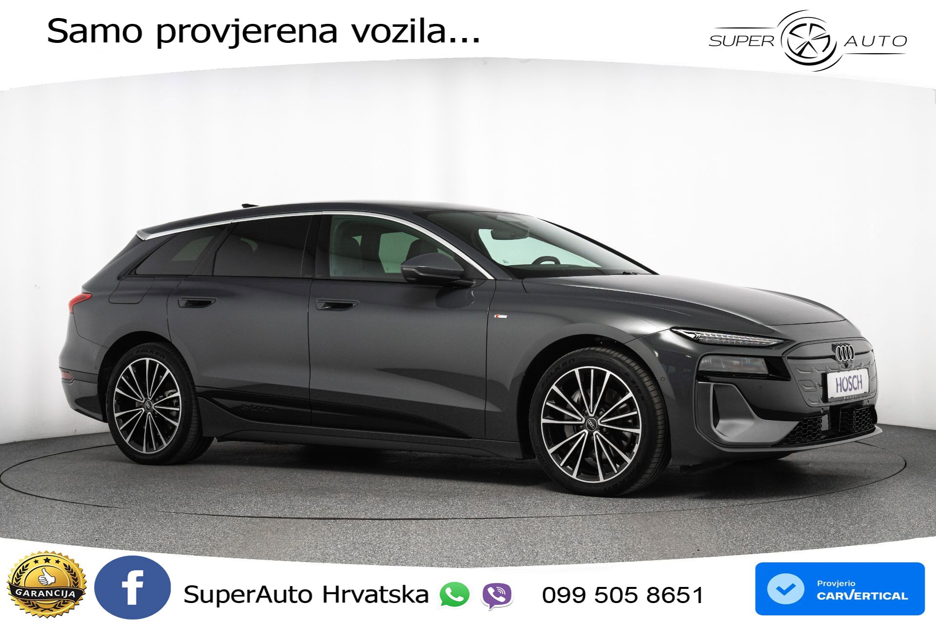 Audi A6 Avant e-tron performance 100 kWh 2xS line 367 KS, MATRIX+GR SJED+360+ACC