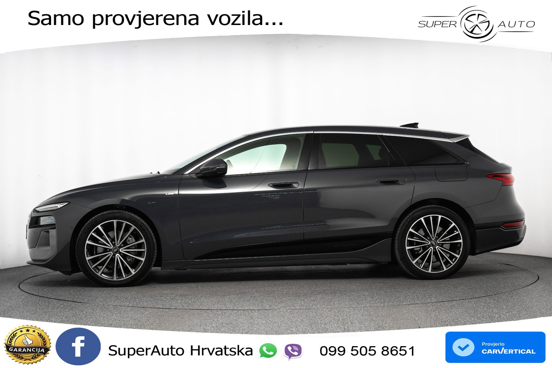 Audi A6 Avant e-tron performance 100 kWh 2xS line 367 KS, MATRIX+GR SJED+360+ACC