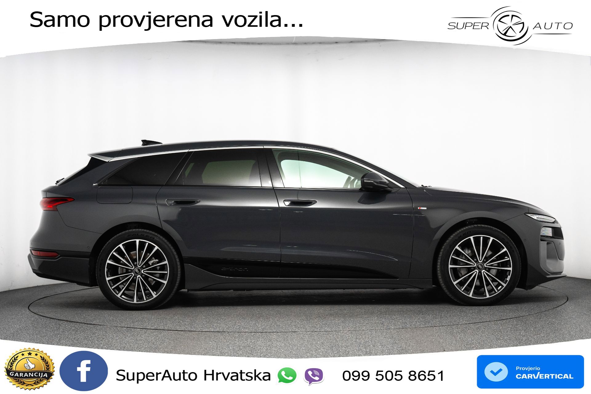 Audi A6 Avant e-tron performance 100 kWh 2xS line 367 KS, MATRIX+GR SJED+360+ACC