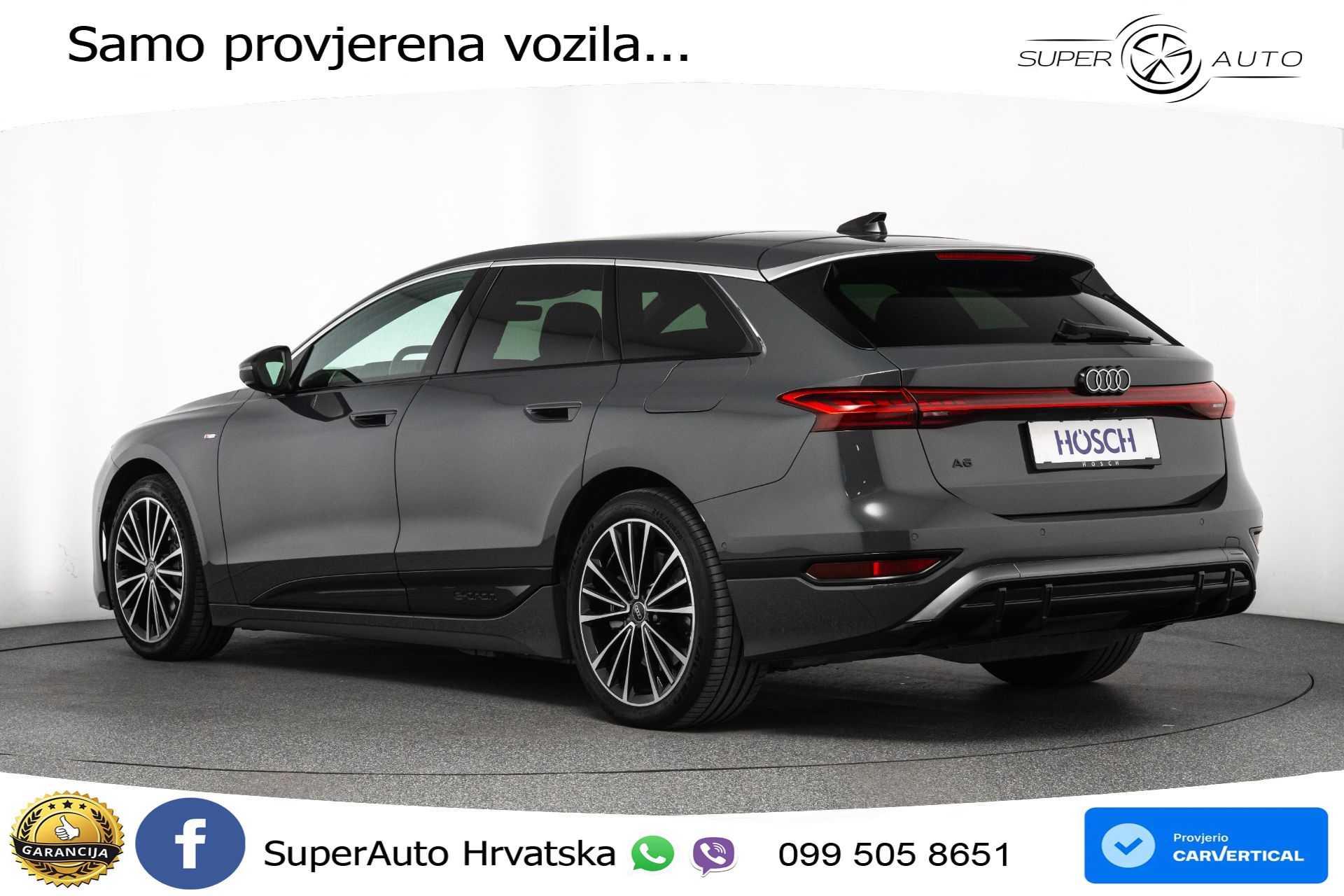 Audi A6 Avant e-tron performance 100 kWh 2xS line 367 KS, MATRIX+GR SJED+360+ACC