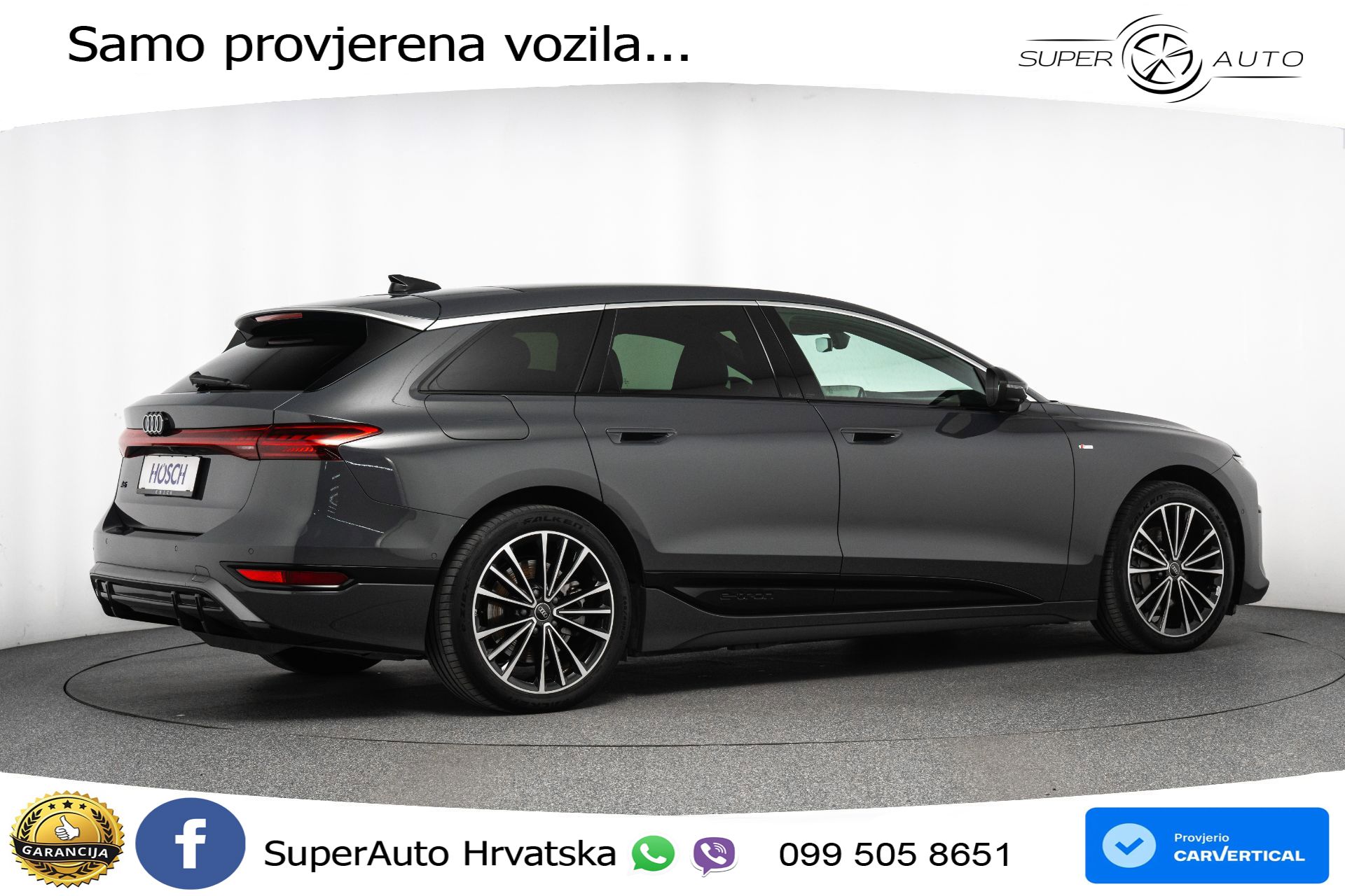 Audi A6 Avant e-tron performance 100 kWh 2xS line 367 KS, MATRIX+GR SJED+360+ACC