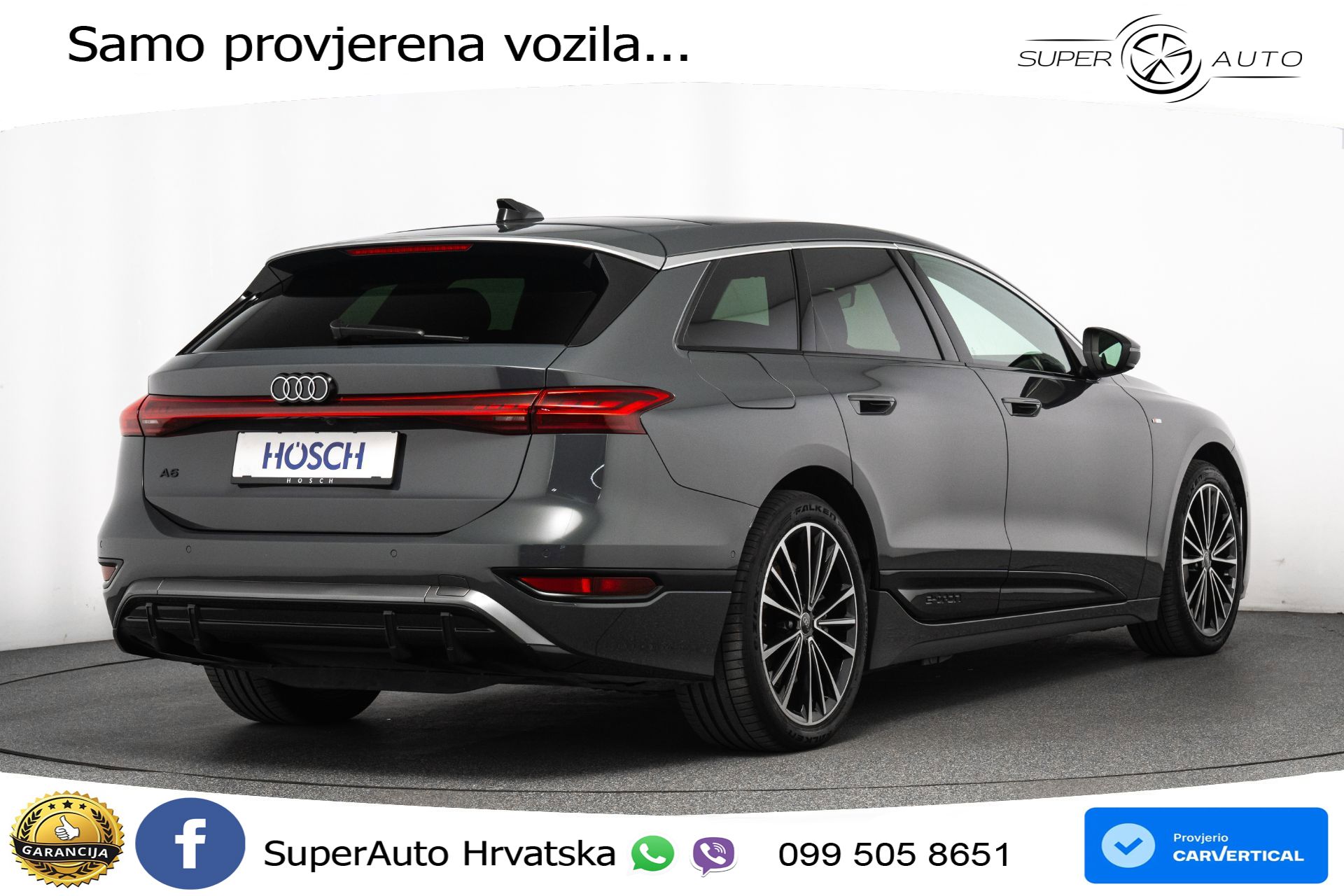 Audi A6 Avant e-tron performance 100 kWh 2xS line 367 KS, MATRIX+GR SJED+360+ACC