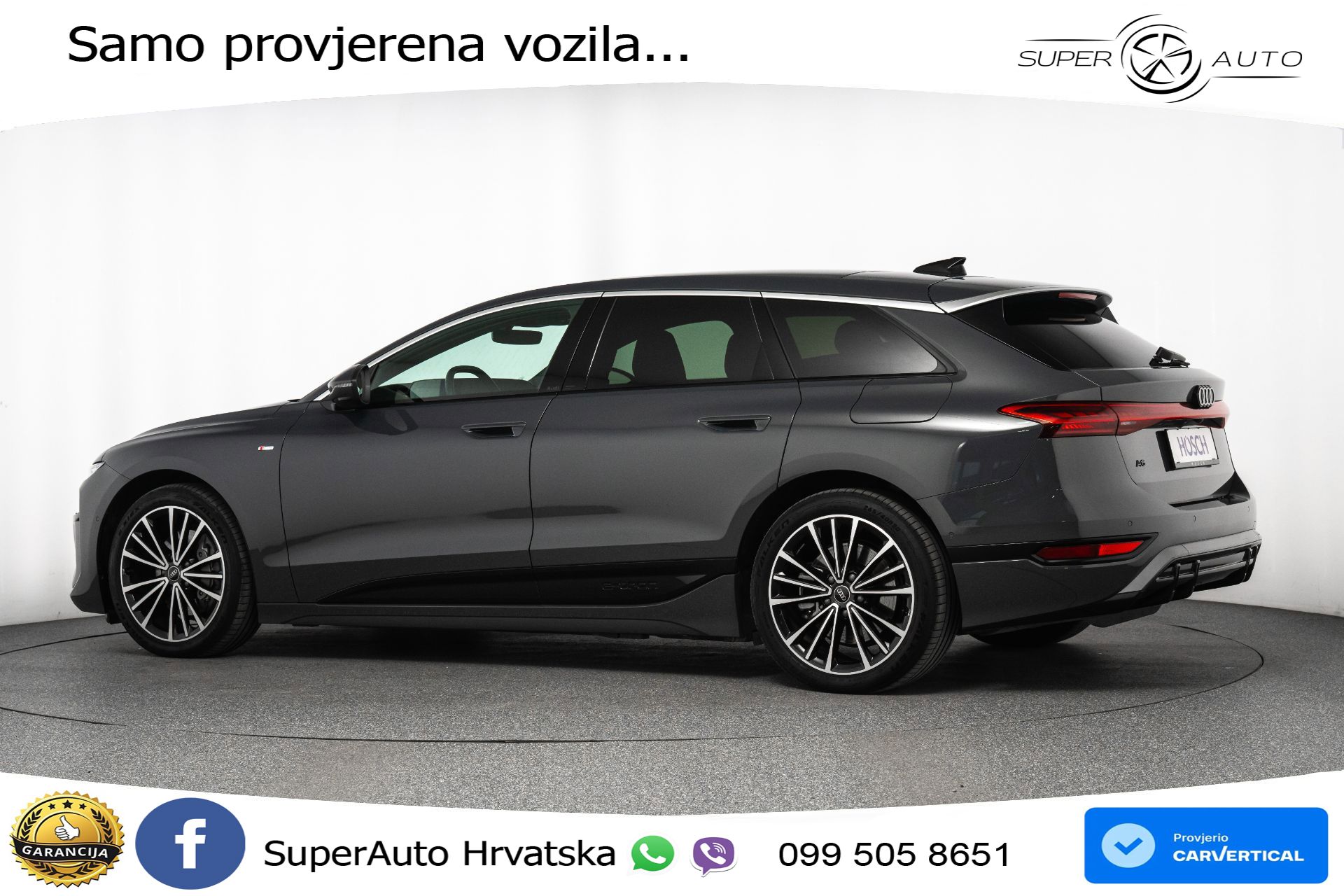 Audi A6 Avant e-tron performance 100 kWh 2xS line 367 KS, MATRIX+GR SJED+360+ACC