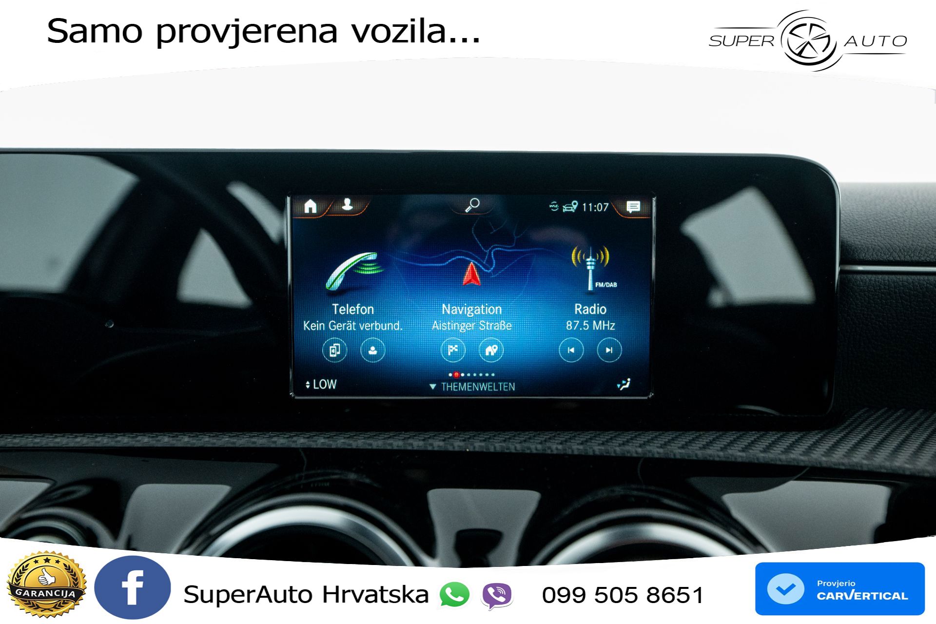 Mercedes A 250e Aut. Style 218 KS, LED+TEM+KLIMA+PDC+VIRT+KAM