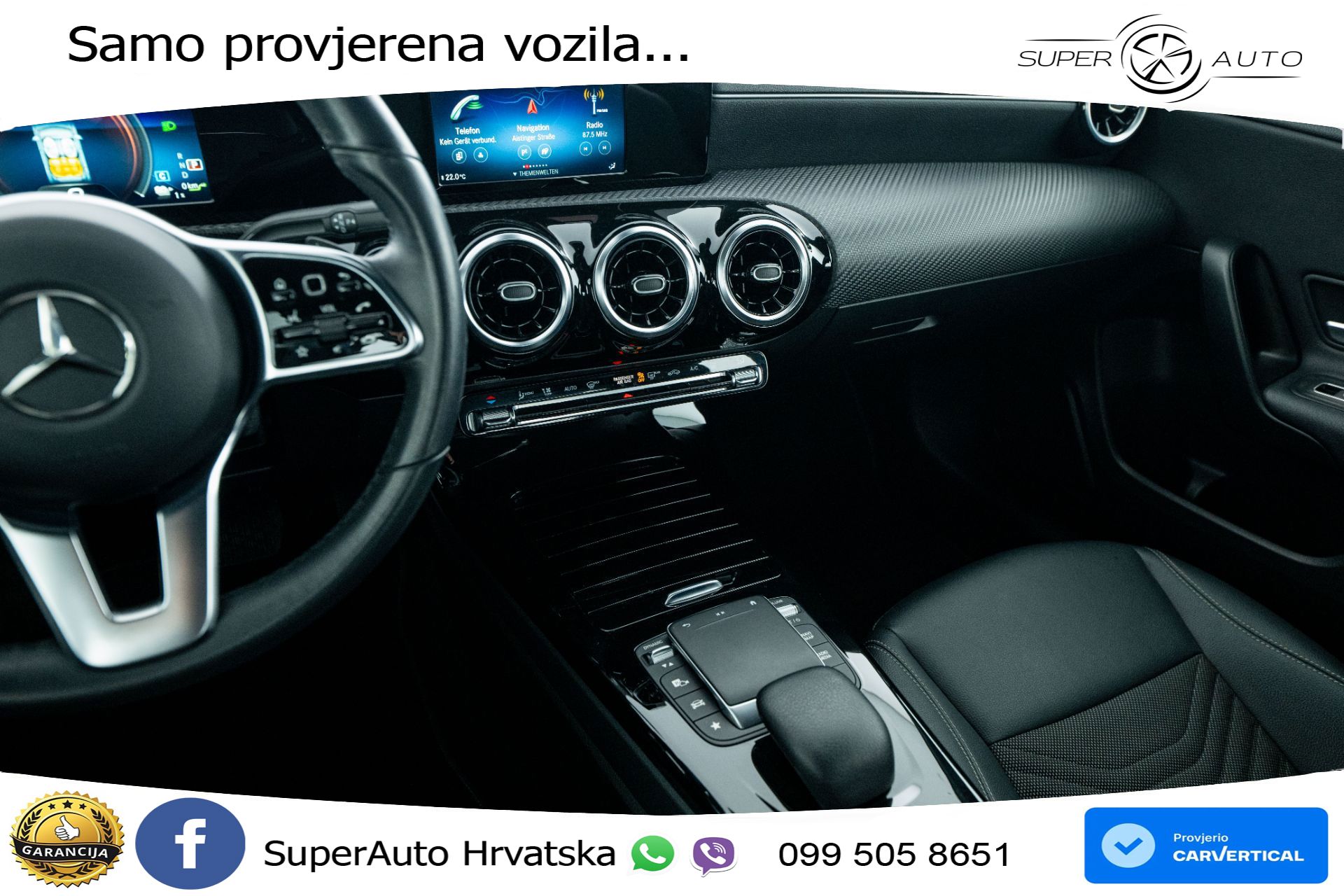 Mercedes A 250e Aut. Style 218 KS, LED+TEM+KLIMA+PDC+VIRT+KAM