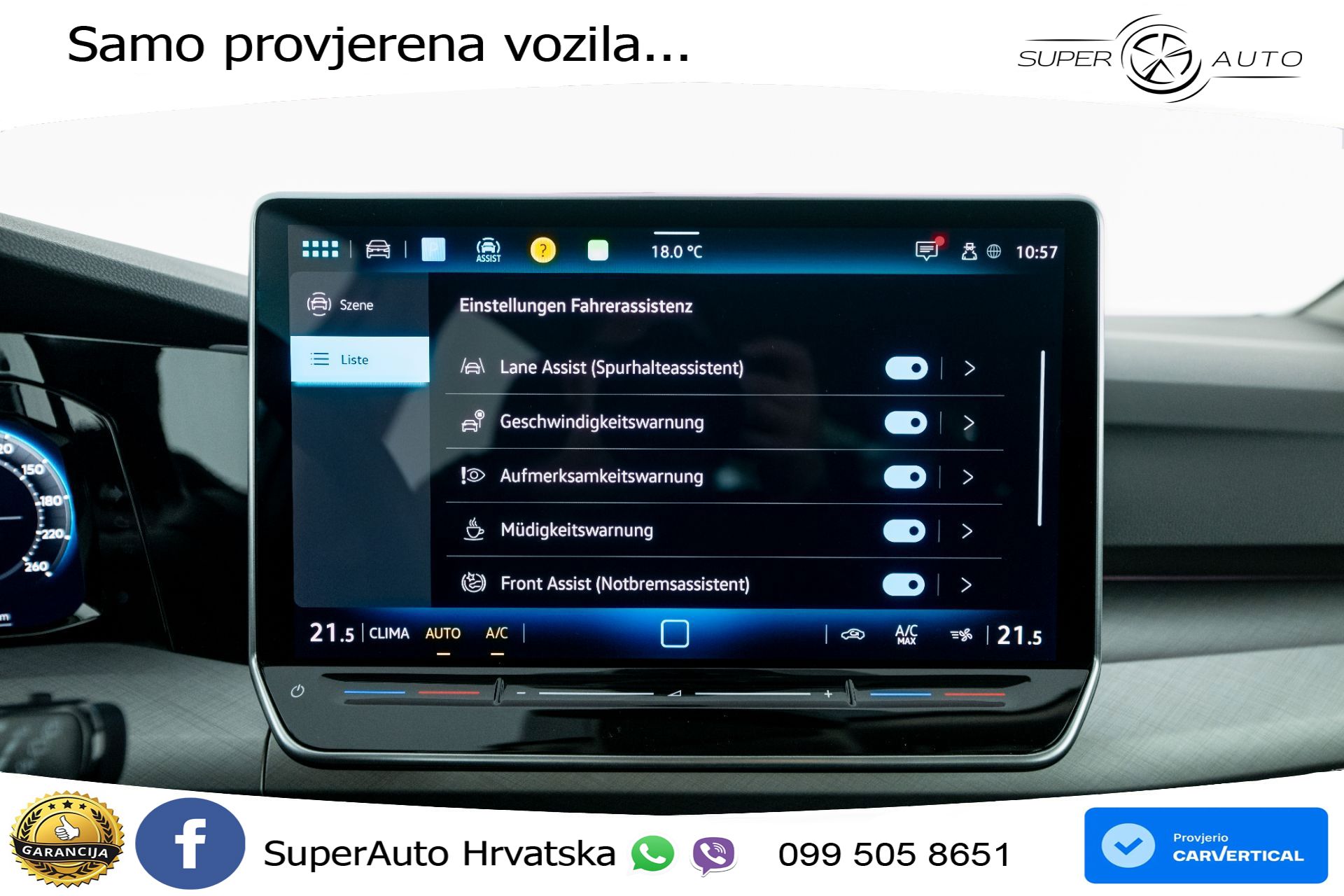 VW Golf VIII 2.0 TDI Life 116 KS, ACC+KAM+VIRT+PARK