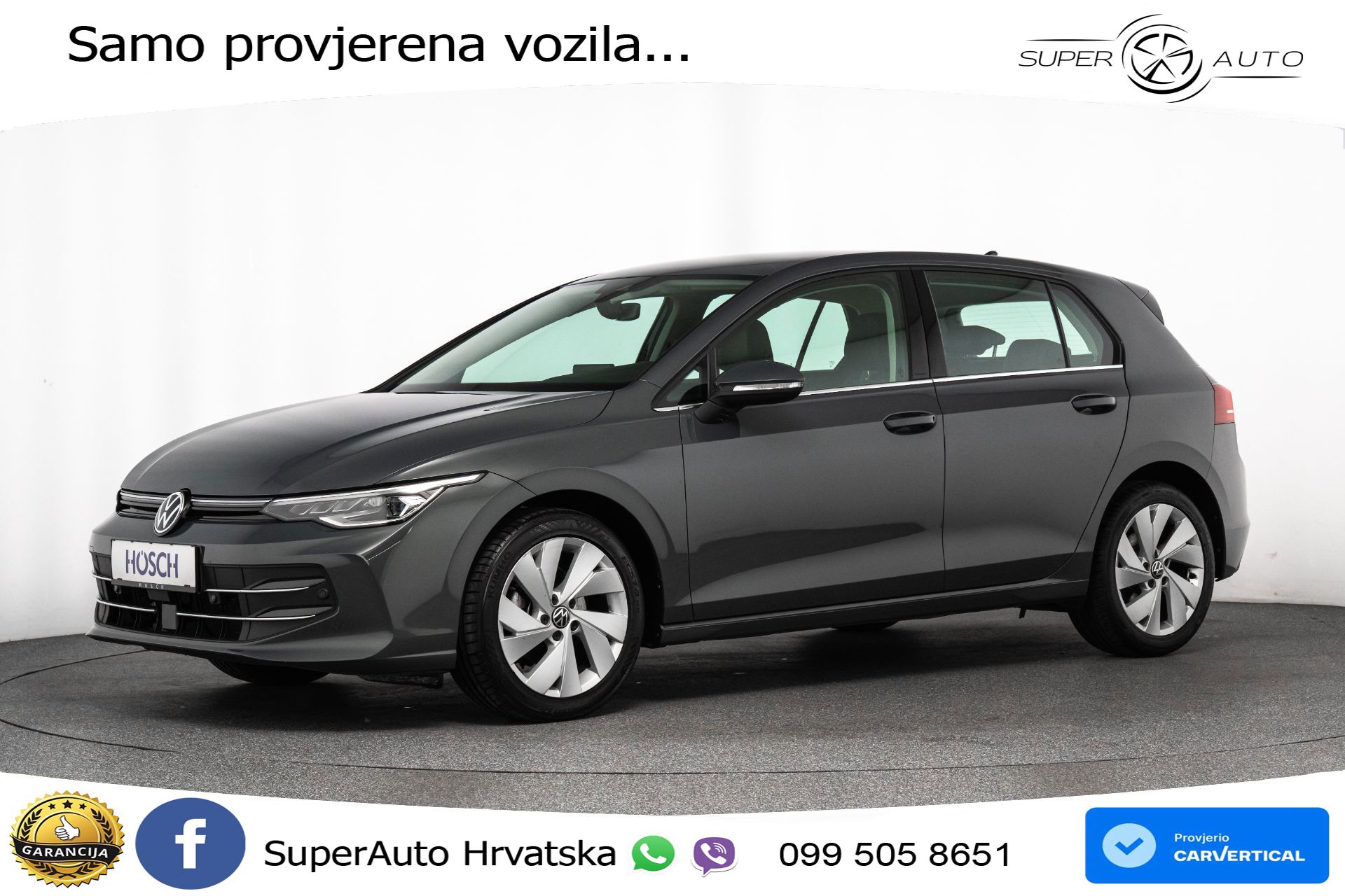VW Golf VIII 2.0 TDI DSG Style 150 KS, ACC+KAM+VIRT+MASAŽA