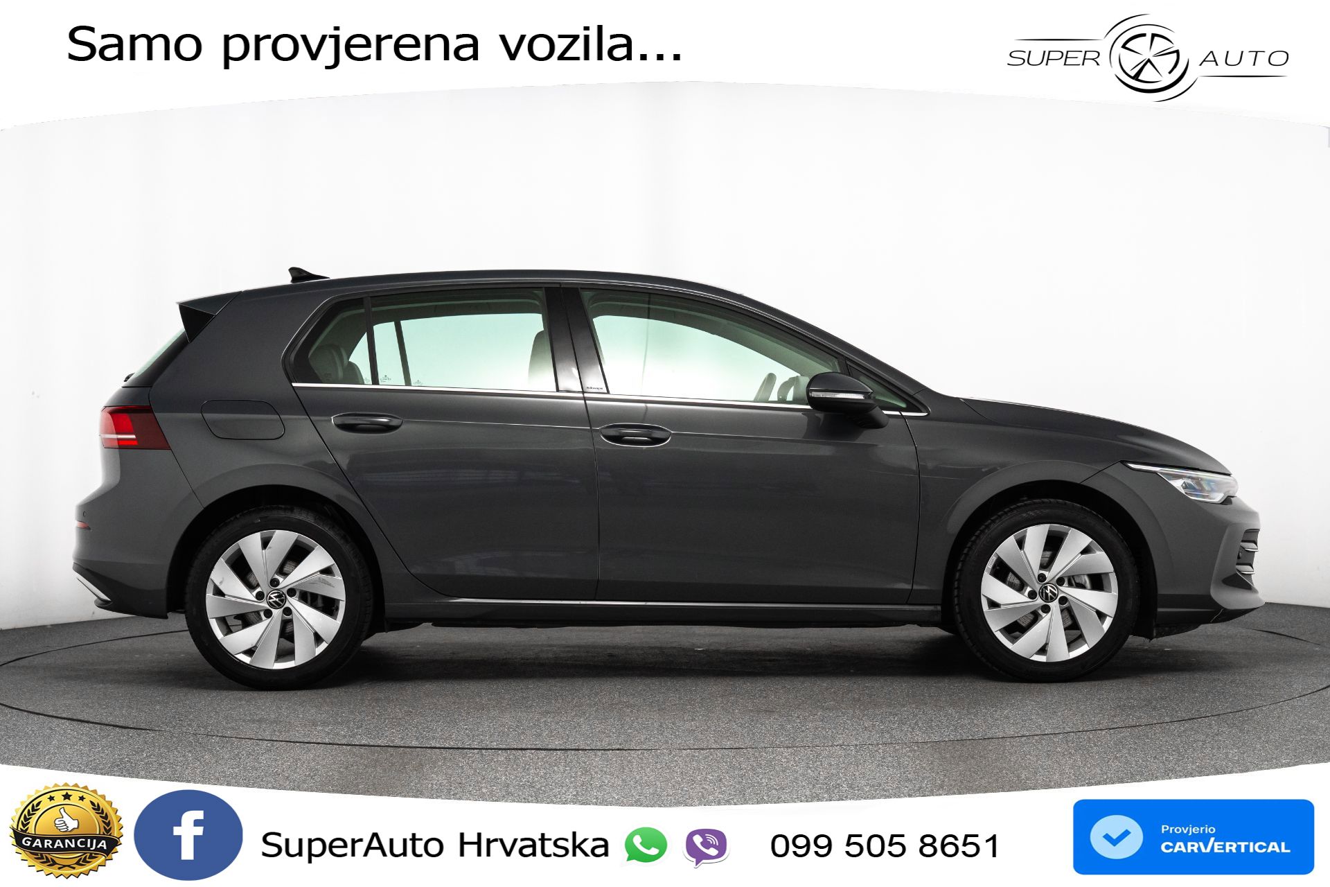 VW Golf VIII 2.0 TDI DSG Style 150 KS, ACC+KAM+VIRT+MASAŽA
