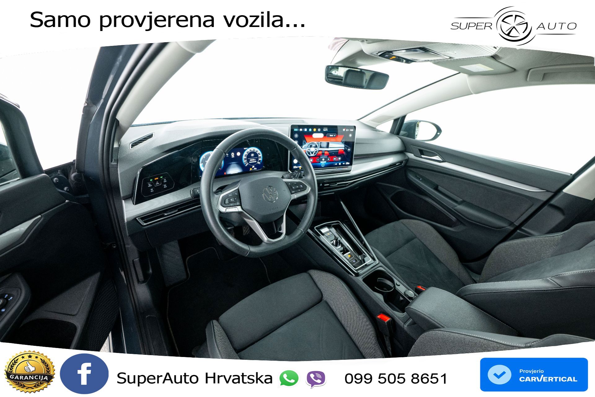 VW Golf VIII 2.0 TDI DSG Style 150 KS, ACC+KAM+VIRT+MASAŽA