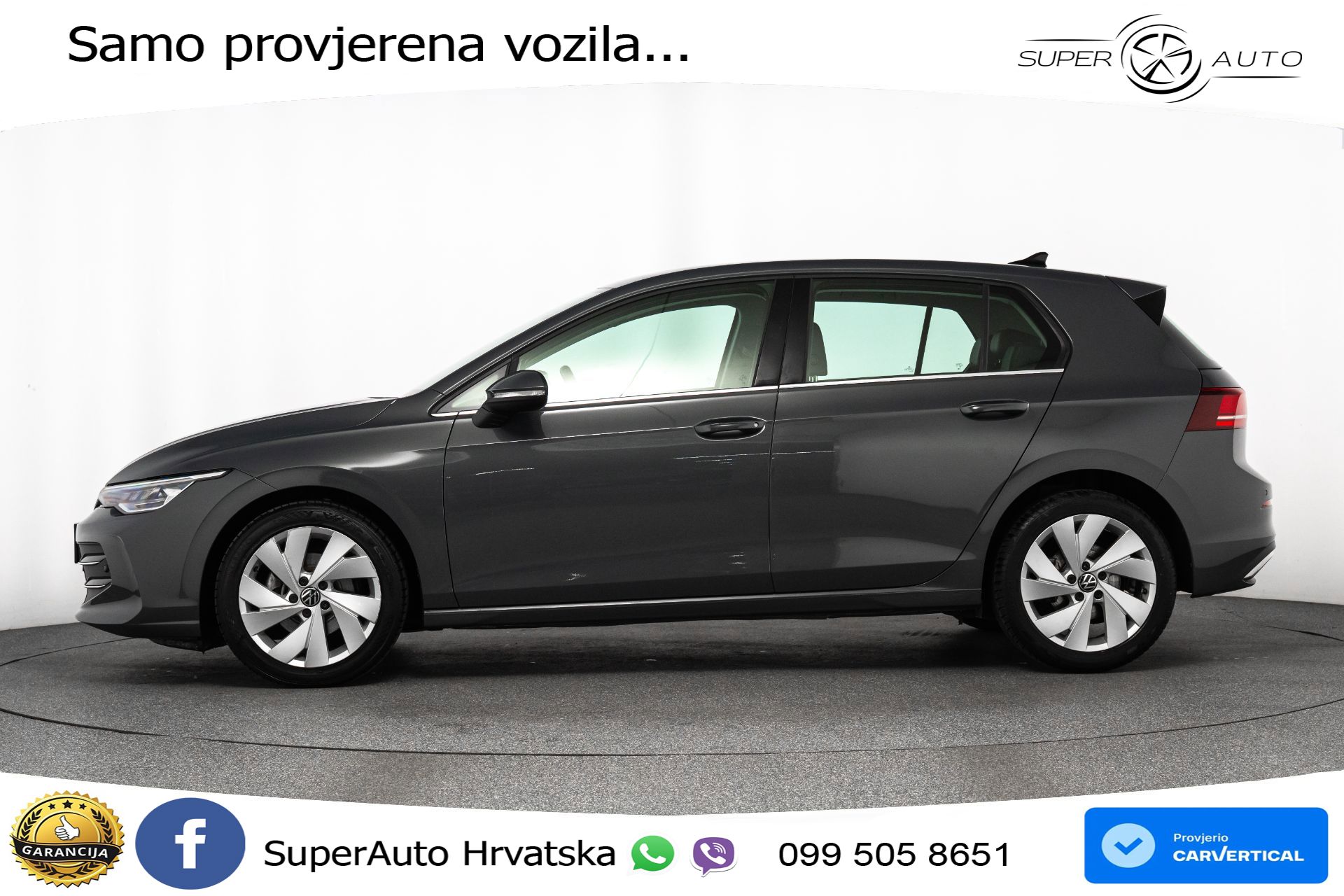 VW Golf VIII 2.0 TDI DSG Style 150 KS, ACC+KAM+VIRT+MASAŽA