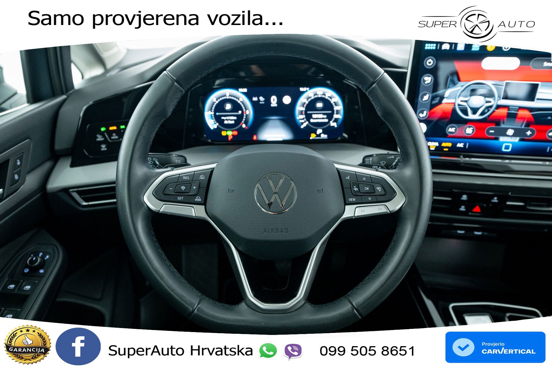 VW Golf VIII 2.0 TDI DSG Style 150 KS, ACC+KAM+VIRT+MASAŽA