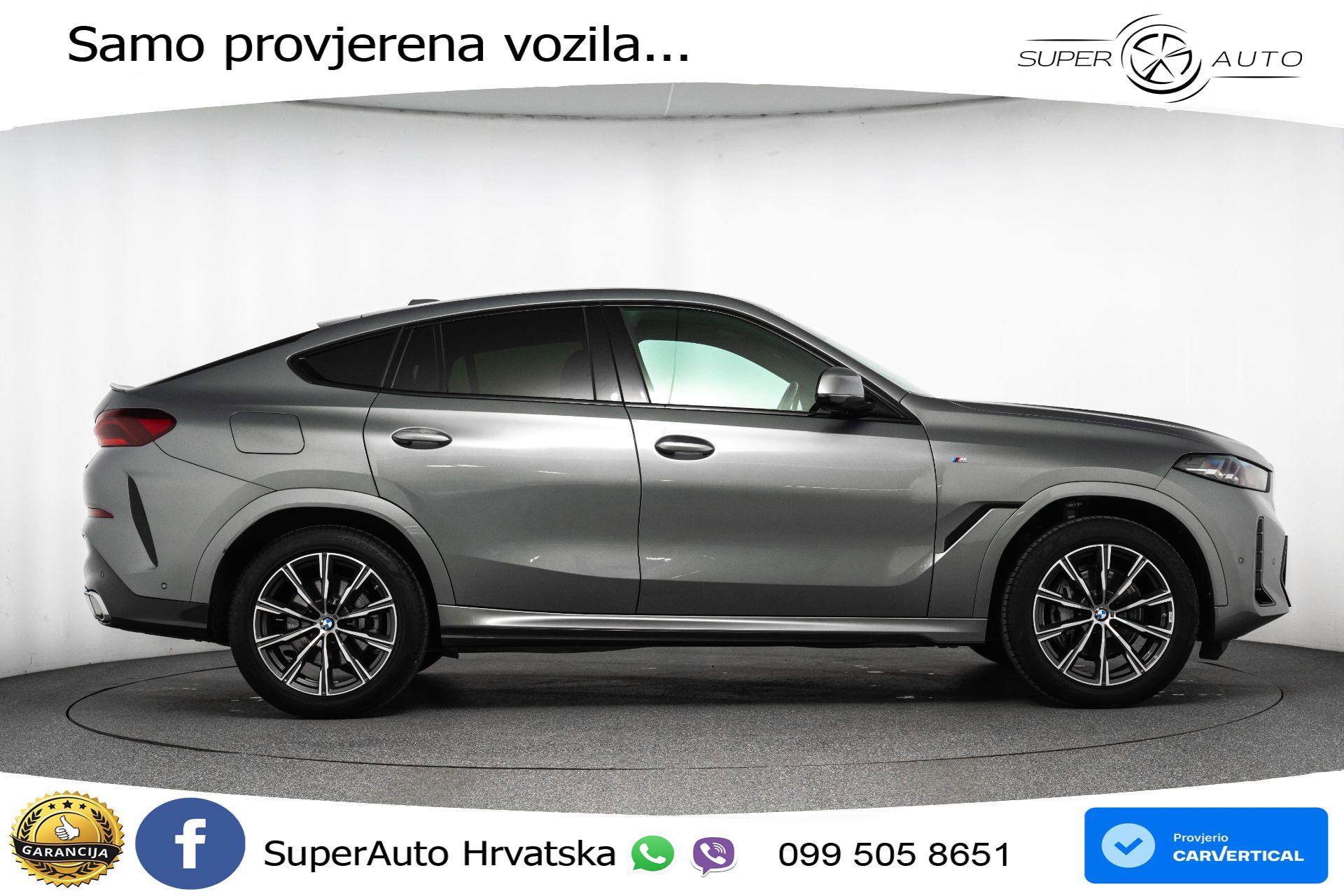 BMW X6 30d xDrive Steptronic M Sport 286 KS, LED+TEM+GR SJED+KAM+VIRT+PDC