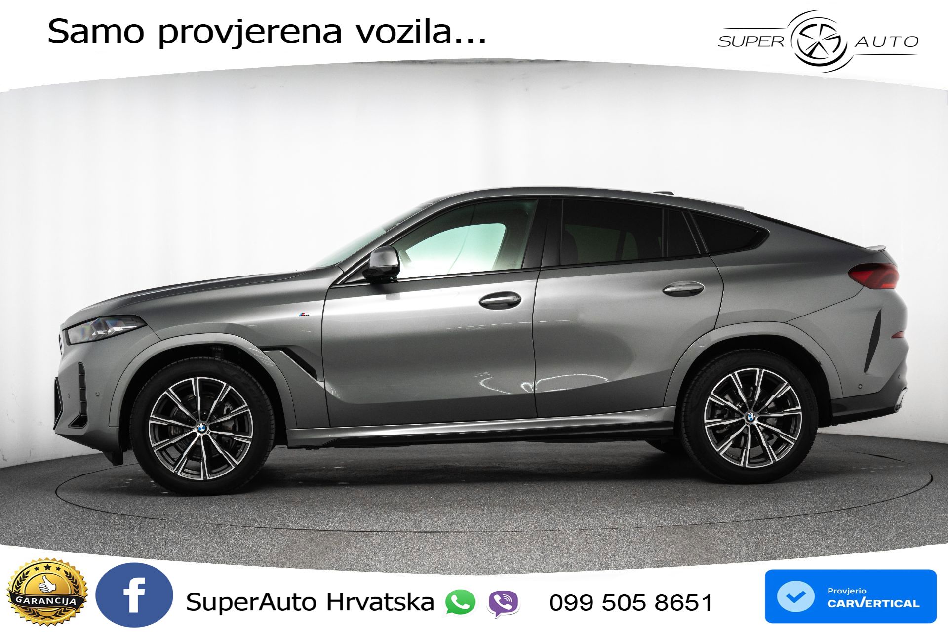 BMW X6 30d xDrive Steptronic M Sport 286 KS, LED+TEM+GR SJED+KAM+VIRT+PDC