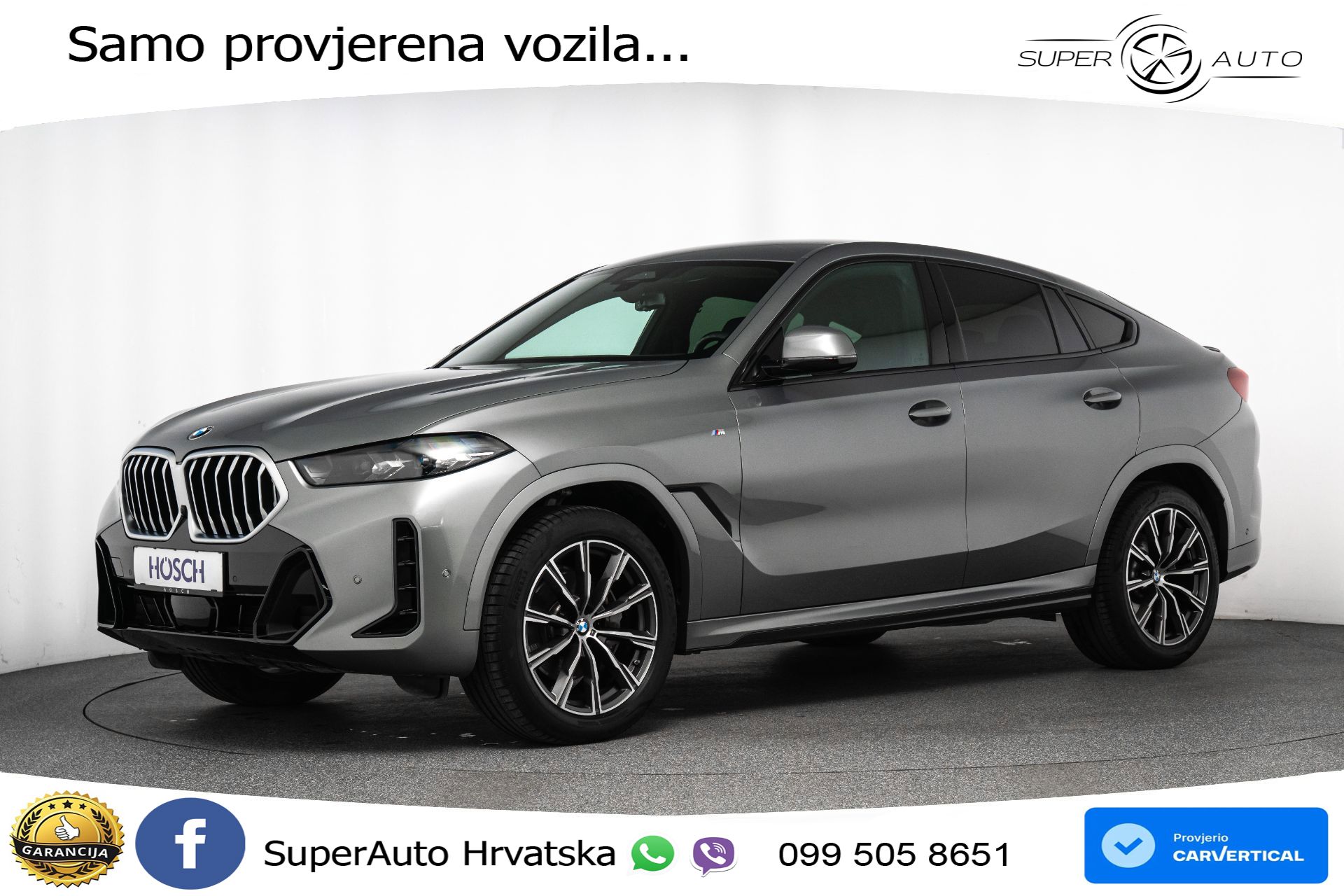 BMW X6 30d xDrive Steptronic M Sport 286 KS, LED+TEM+GR SJED+KAM+VIRT+PDC