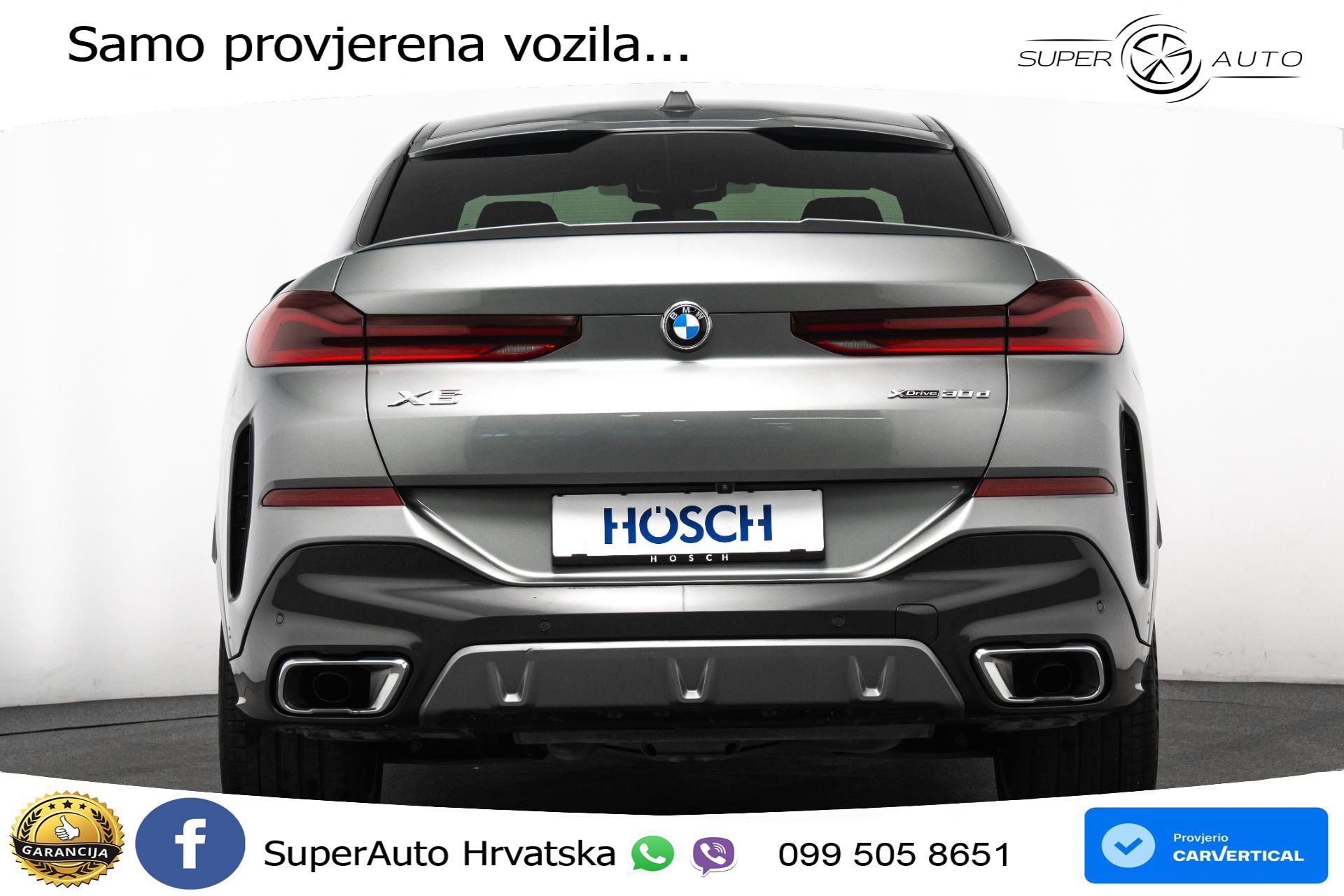 BMW X6 30d xDrive Steptronic M Sport 286 KS, LED+TEM+GR SJED+KAM+VIRT+PDC