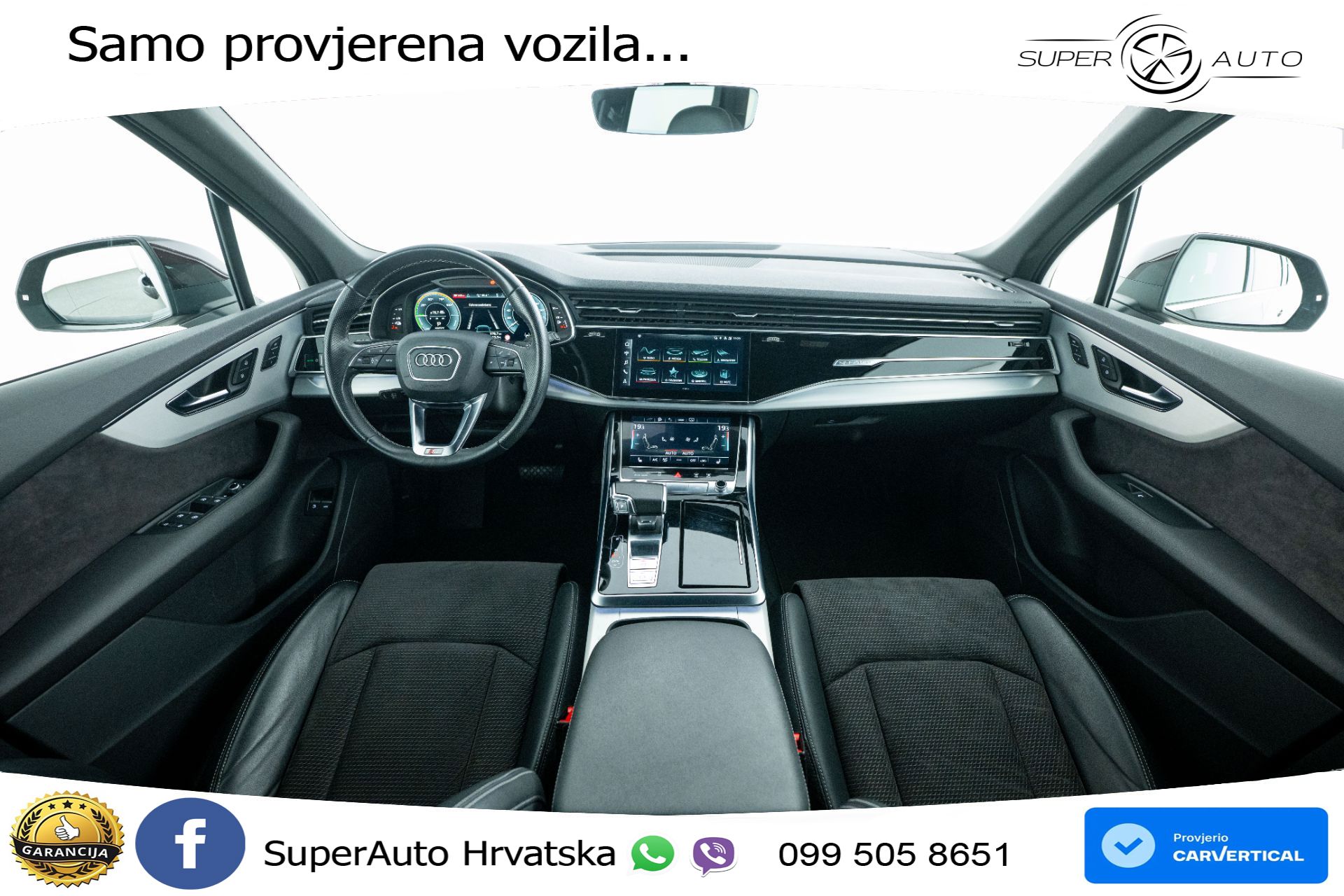 Audi Q7 55 TFSIe quattro tiptronic 2xS line 381 KS, LED+ACC+GR SJED+KAM+VIRT+PDC