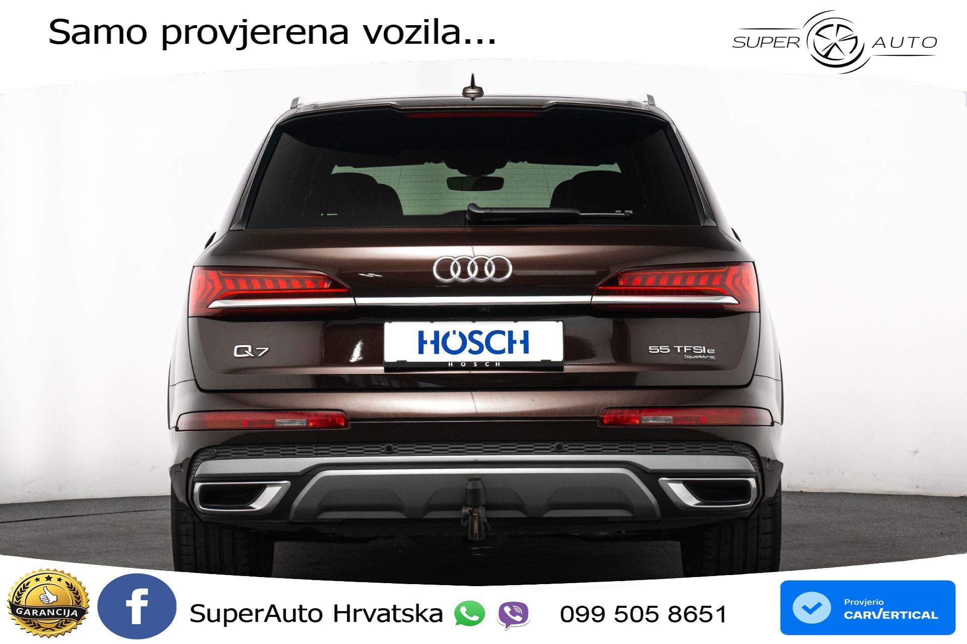 Audi Q7 55 TFSIe quattro tiptronic 2xS line 381 KS, LED+ACC+GR SJED+KAM+VIRT+PDC